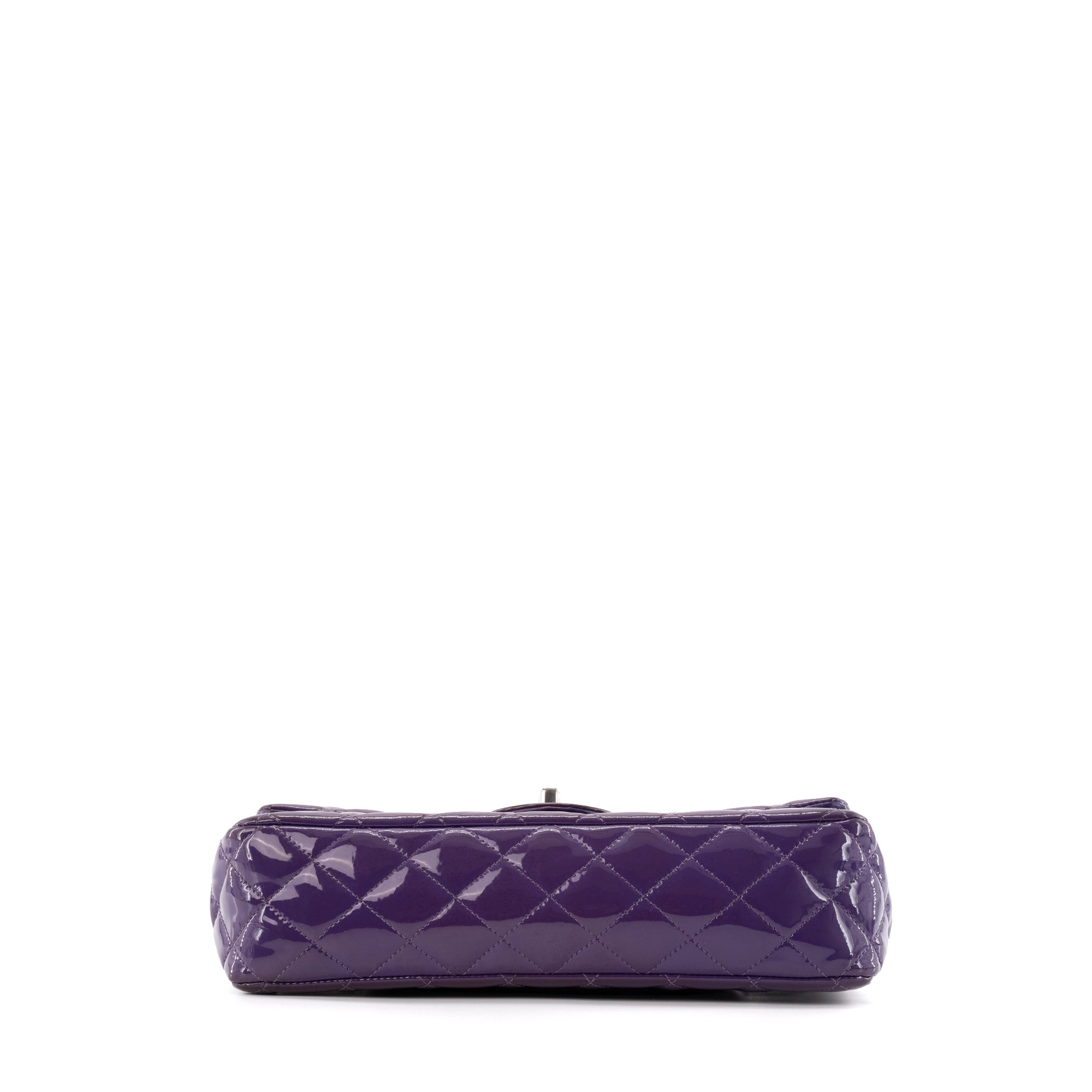CHANEL - Sac à main Classique/Timeless 11.12 Chanel en cuir verni violet