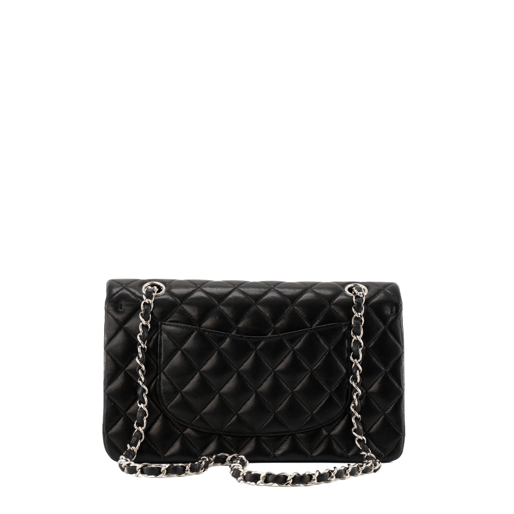 CHANEL - Sac à main Classique/Timeless Chanel 11.12 Chanel en cuir lisse noir