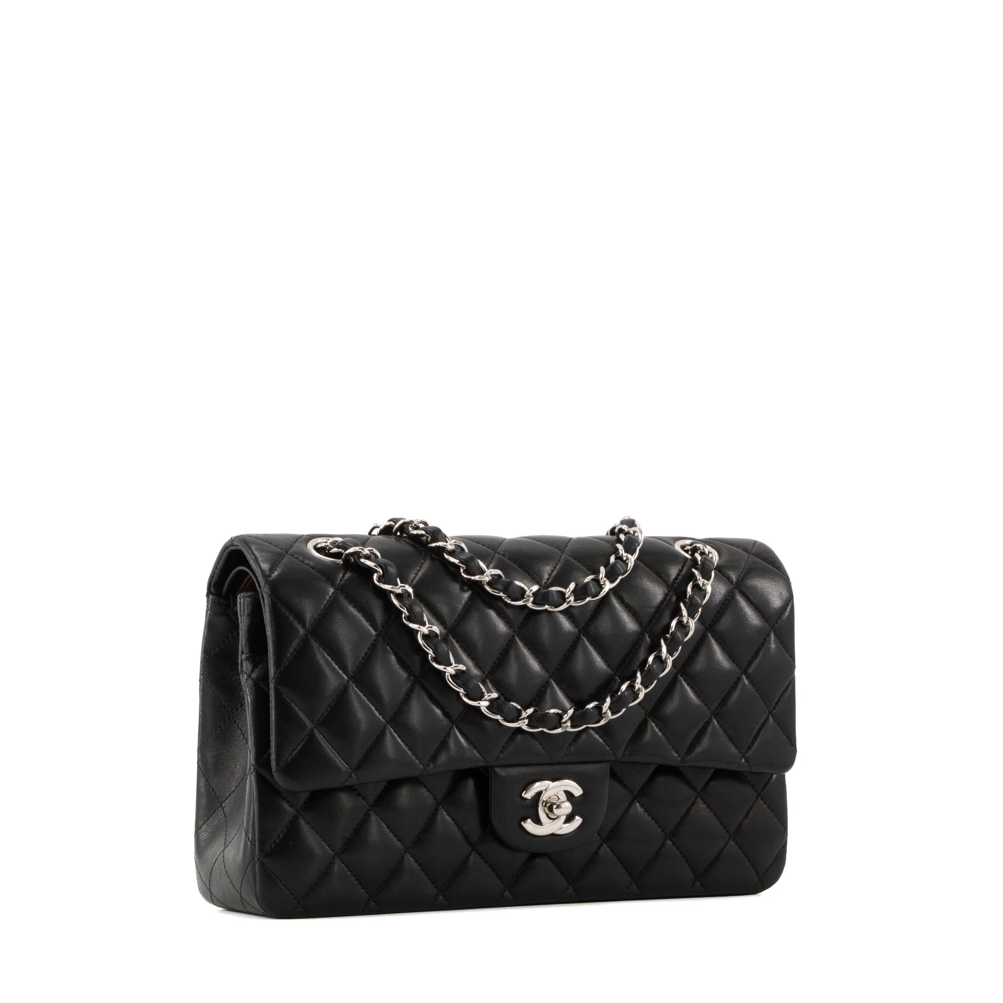 CHANEL - Sac à main Classique/Timeless Chanel 11.12 Chanel en cuir lisse noir