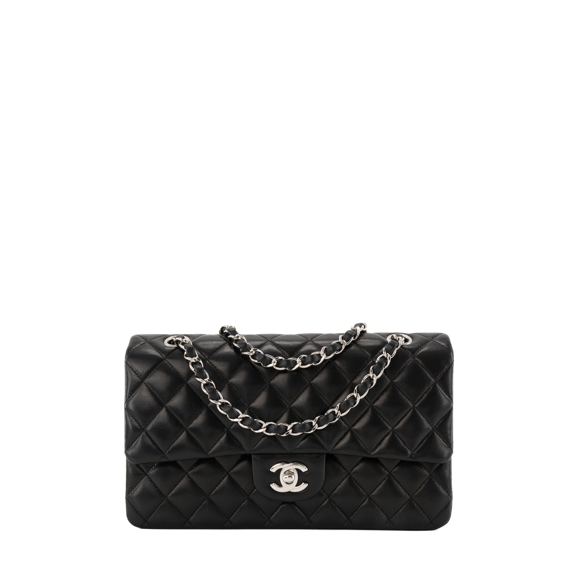 CHANEL - Sac à main Classique/Timeless Chanel 11.12 Chanel en cuir lisse noir