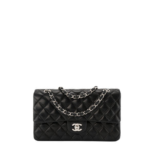 CHANEL - Sac à main Classique/Timeless Chanel 11.12 Chanel en cuir lisse noir