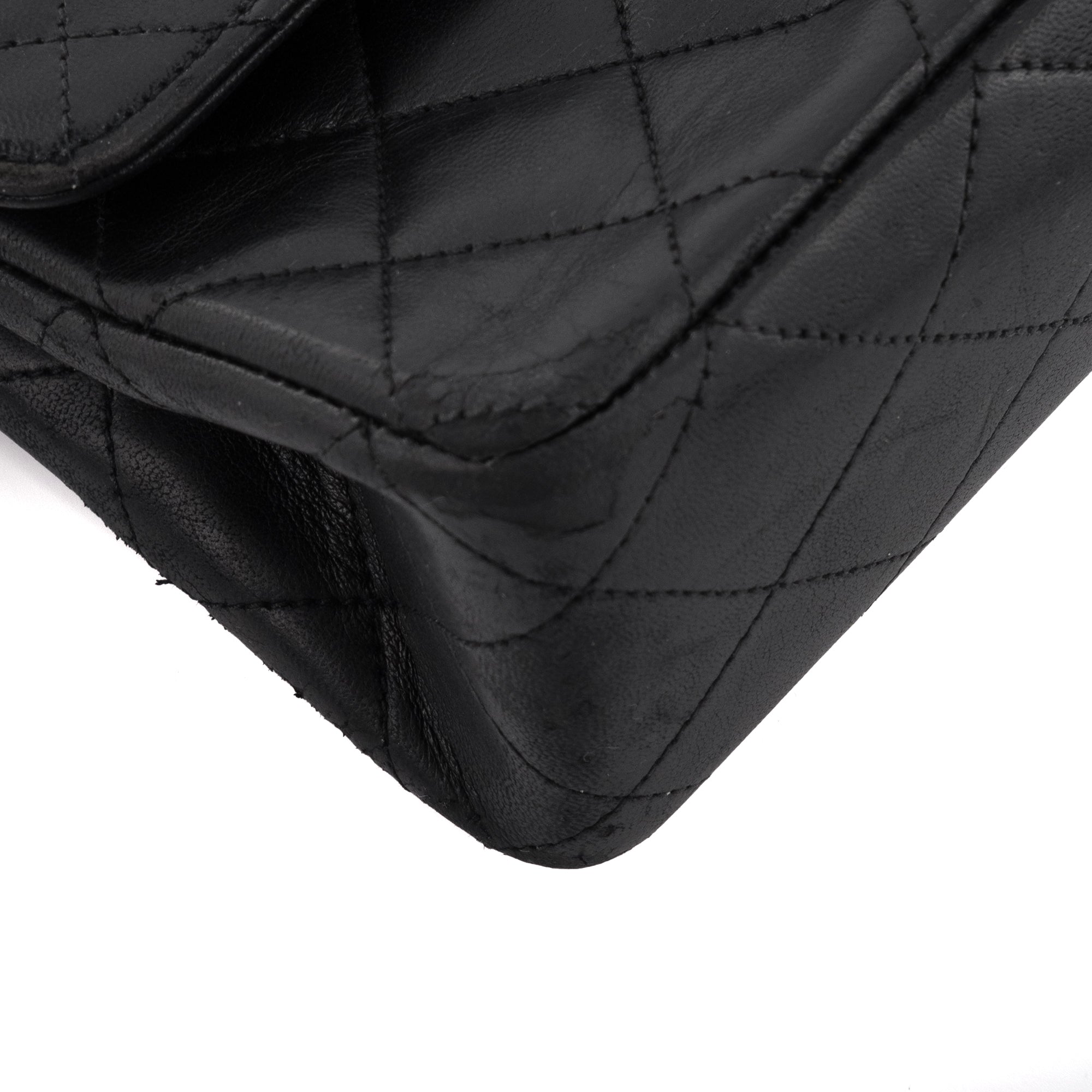 CHANEL - Sac à main Classique/Timeless Chanel en cuir noir vintage