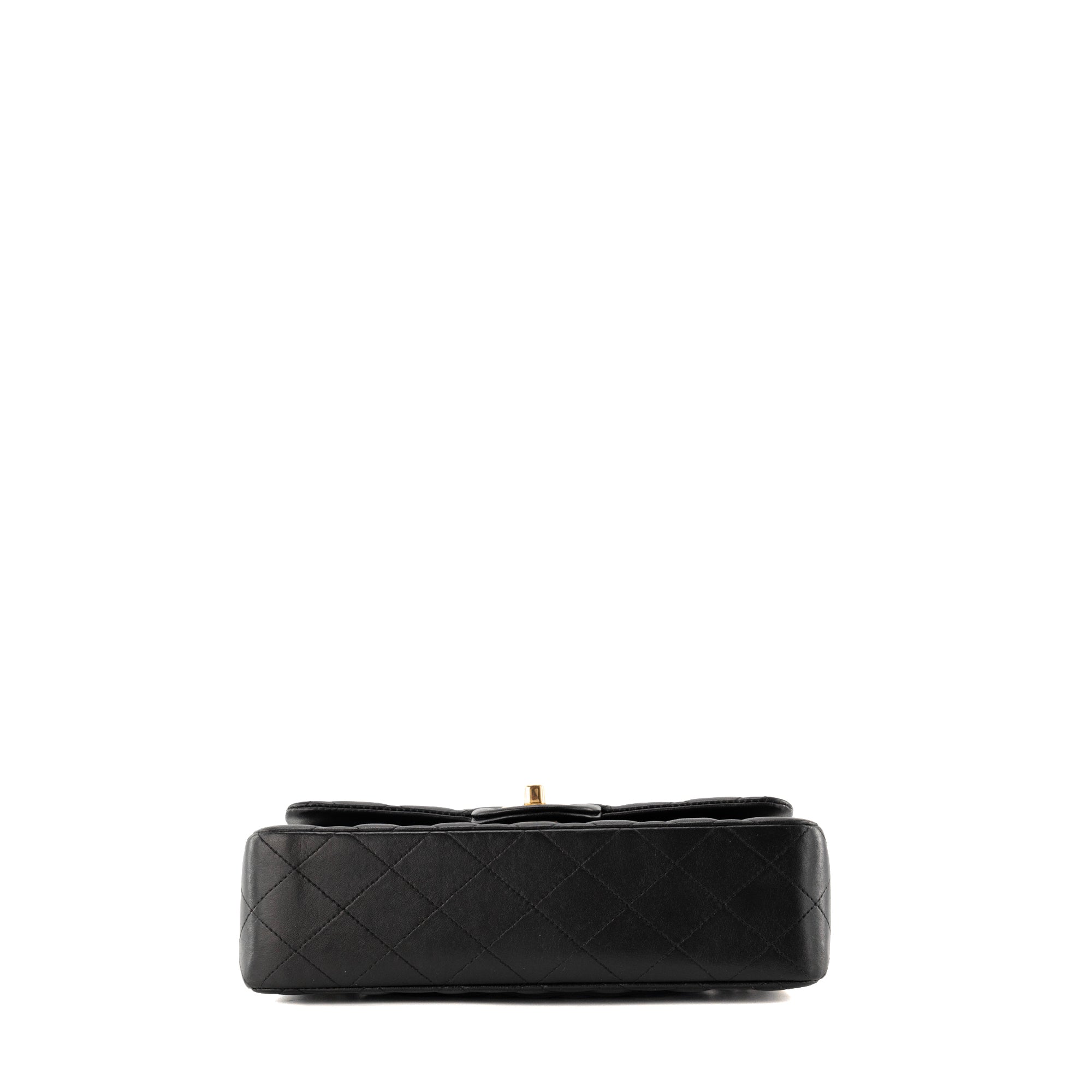 CHANEL - Sac à main Classique/Timeless small Chanel en cuir lisse noir