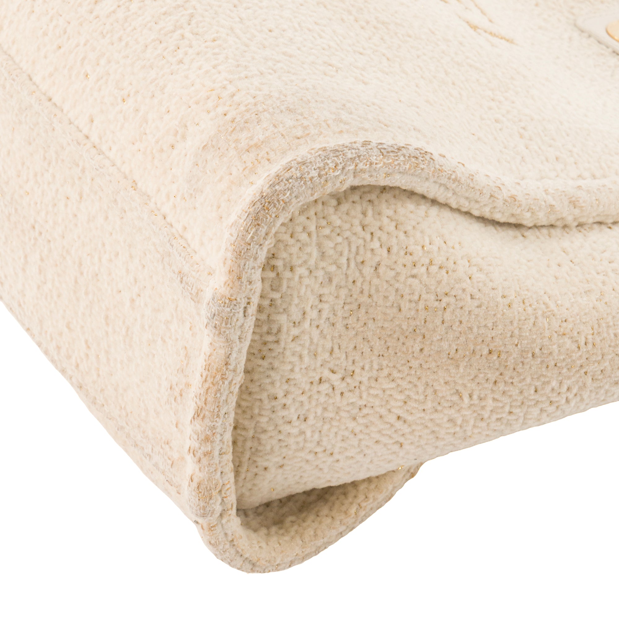 CHANEL - Sac cabas Deauville en toile et cuir lisse beige