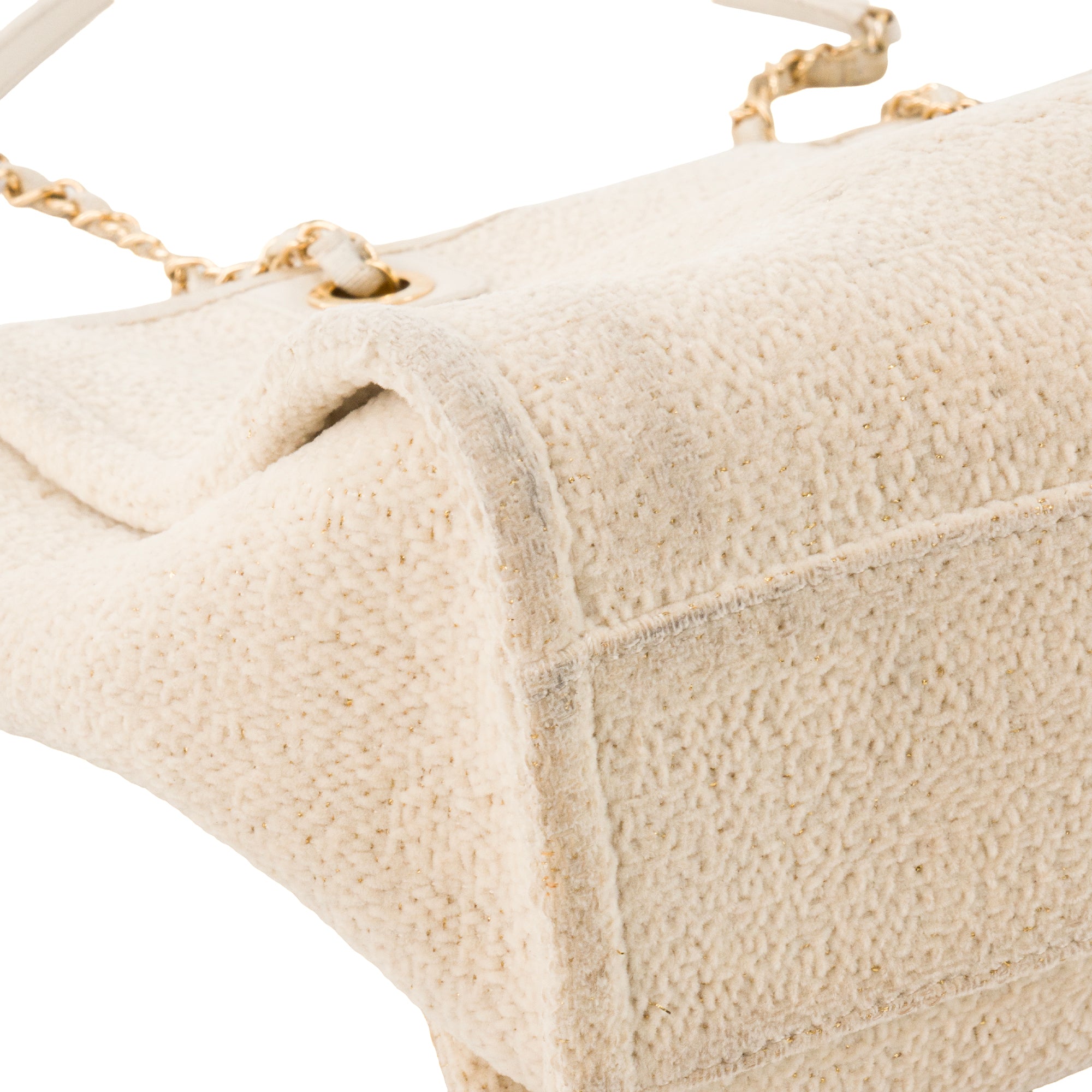 CHANEL - Sac cabas Deauville en toile et cuir lisse beige