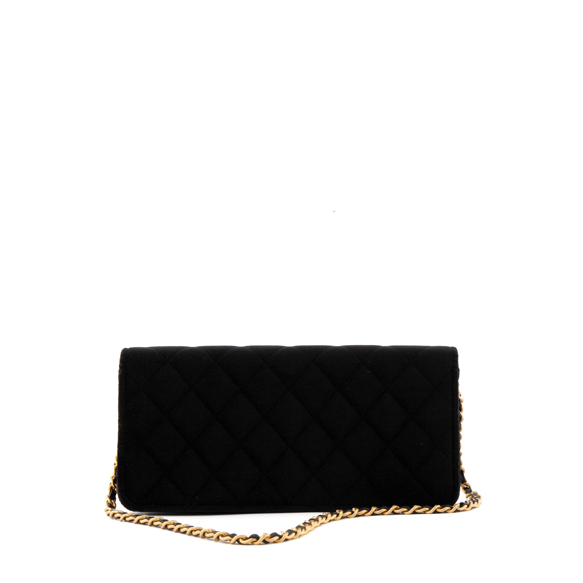 CHANEL - Sac à main East West Chanel en velours noir