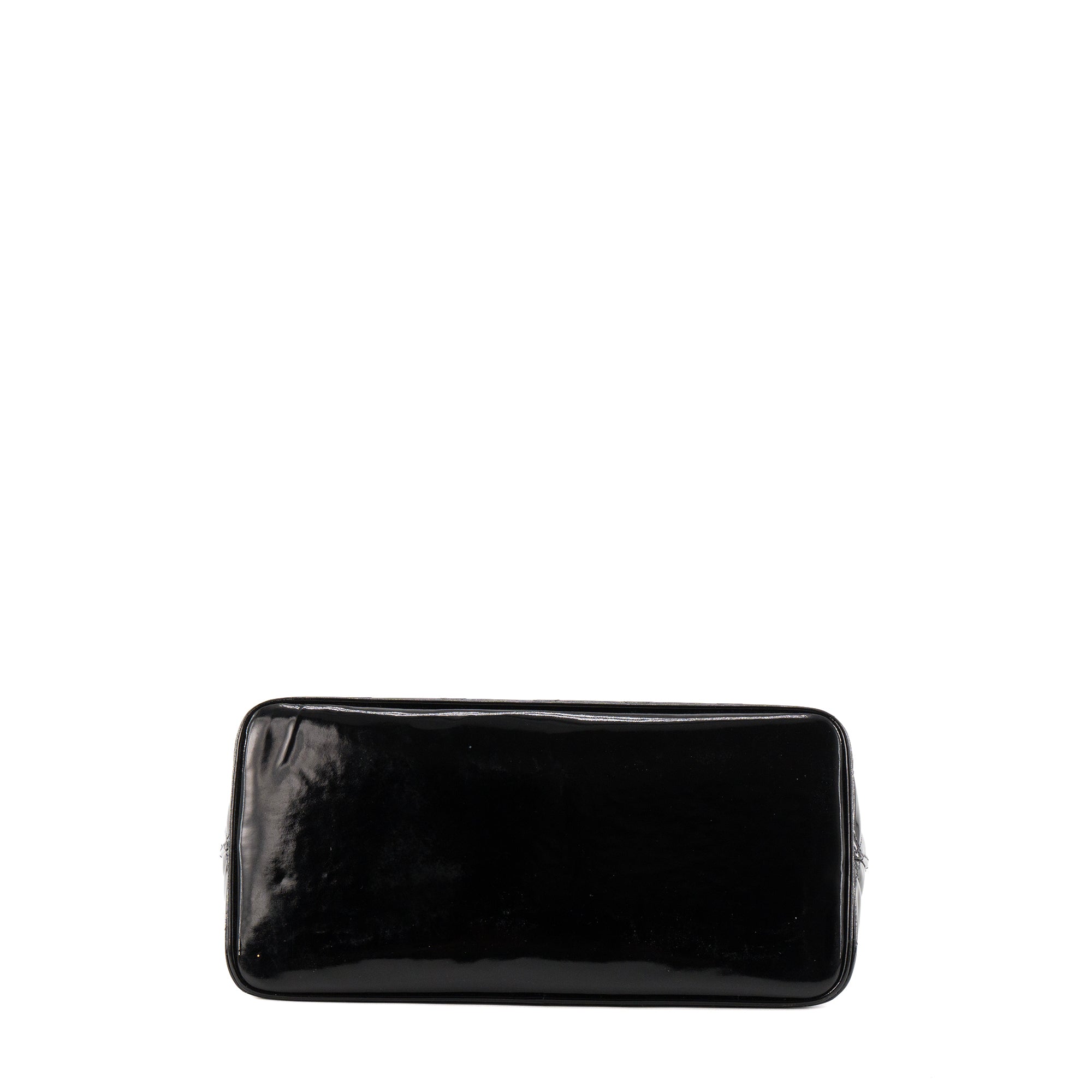 CHANEL - Sac à main Medaillon Chanel en cuir verni noir vintage
