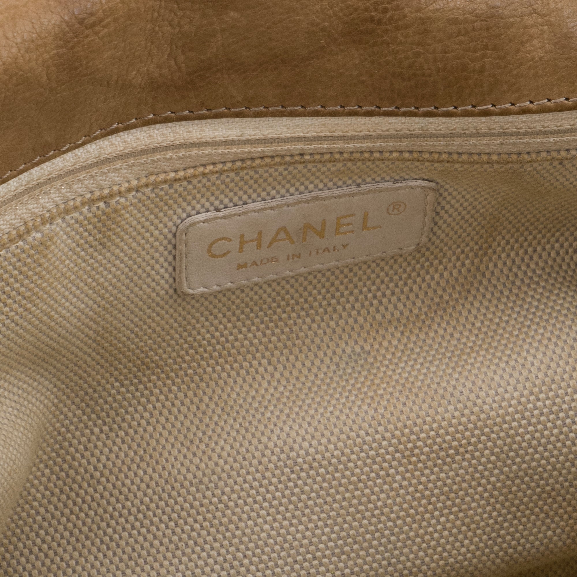 CHANEL - Sac à main Retro Accordéon Chanel en cuir grainé marron