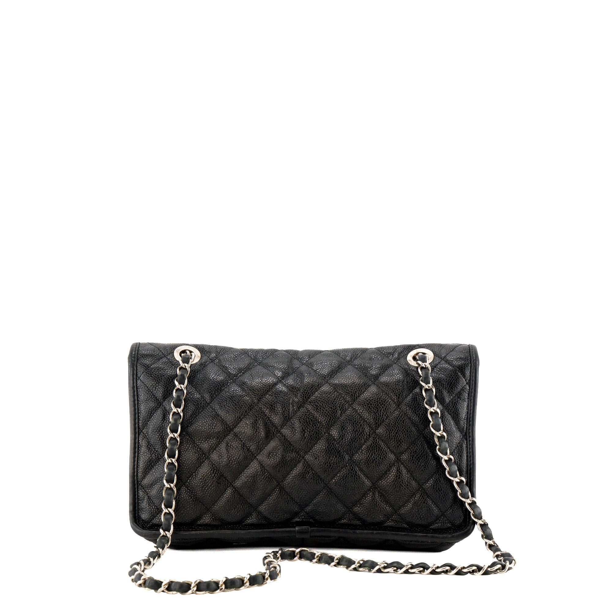 CHANEL - Sac à main Timeless French Riviera Chanel en cuir caviar noir