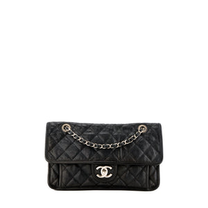 CHANEL - Sac à main Timeless French Riviera Chanel en cuir caviar noir