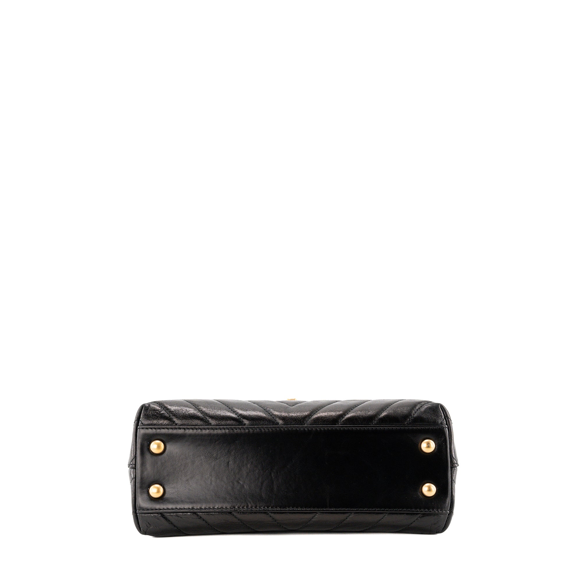 CHANEL - Sac à bandoulière Coco Handle small Chanel en cuir noir