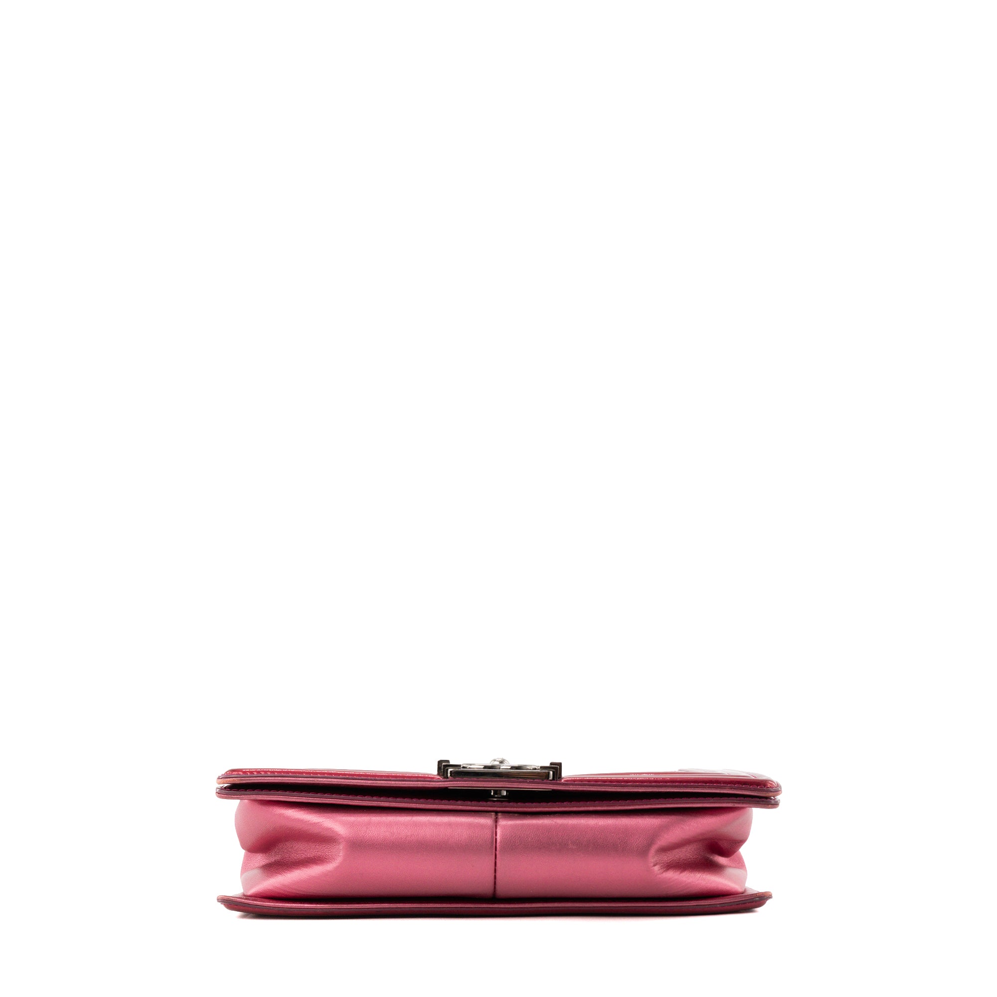 CHANEL - Pink Patent Leather Boy Bag