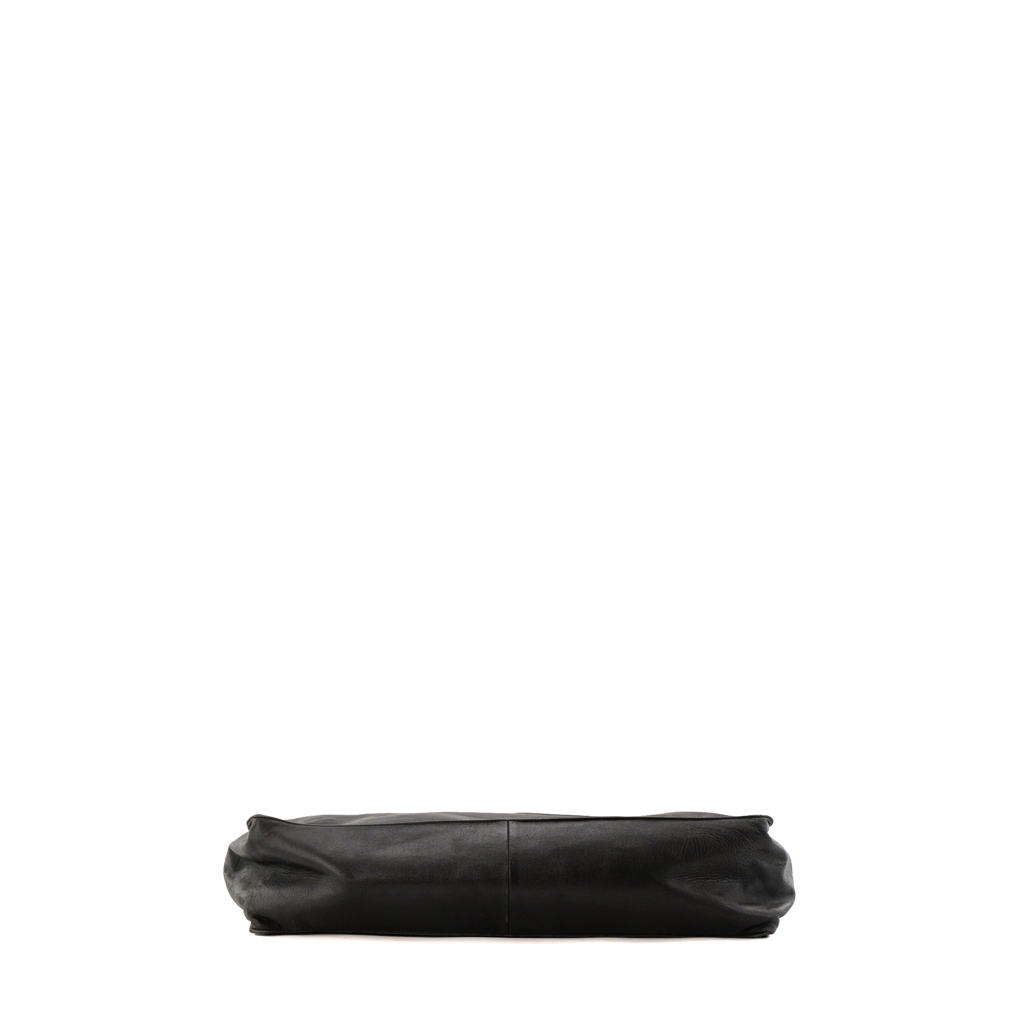 CHANEL - Sac cabas CC Chain Chanel en cuir lisse noir vintage