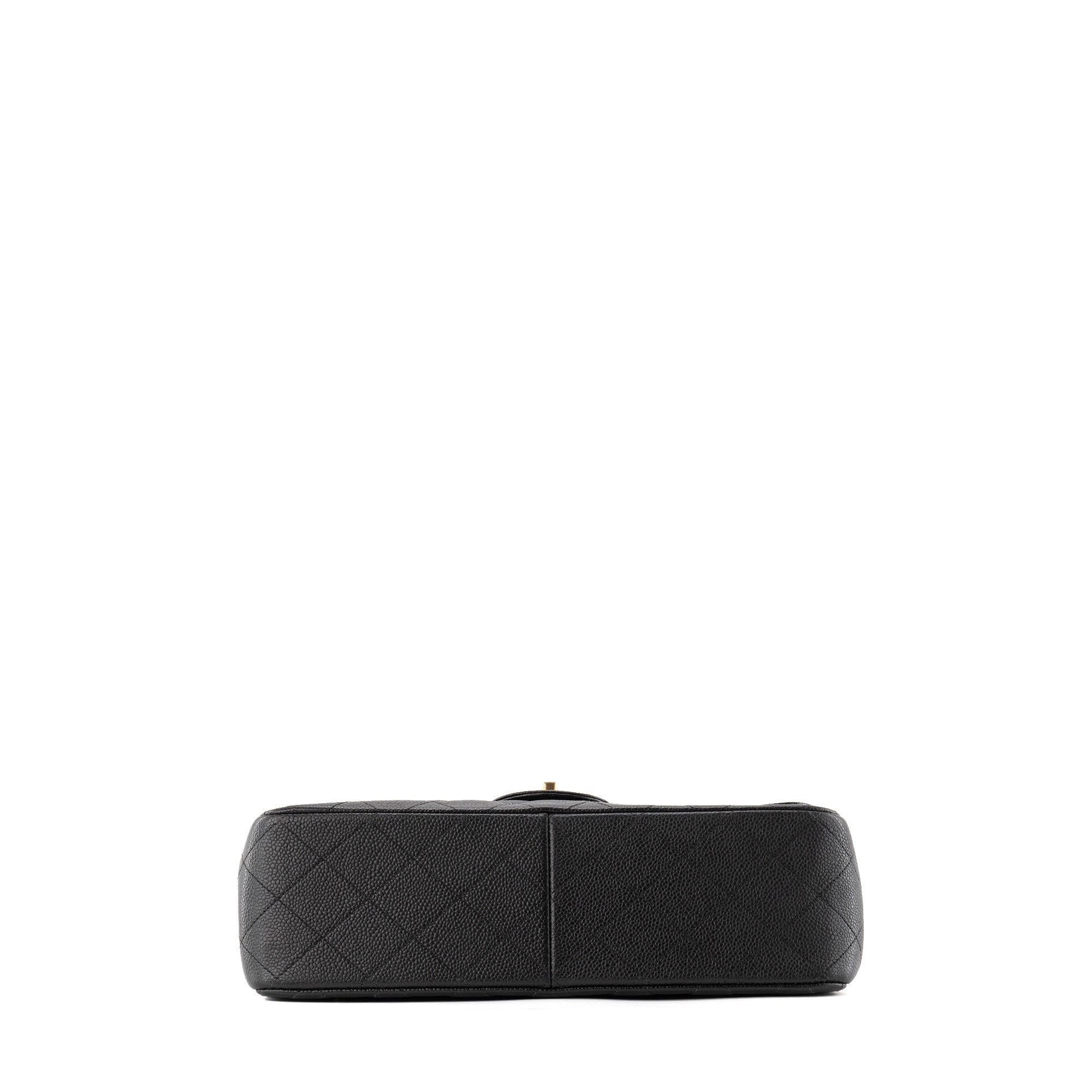 CHANEL - Sac à bandoulière Classique/Timeless Jumbo Chanel en cuir caviar noir