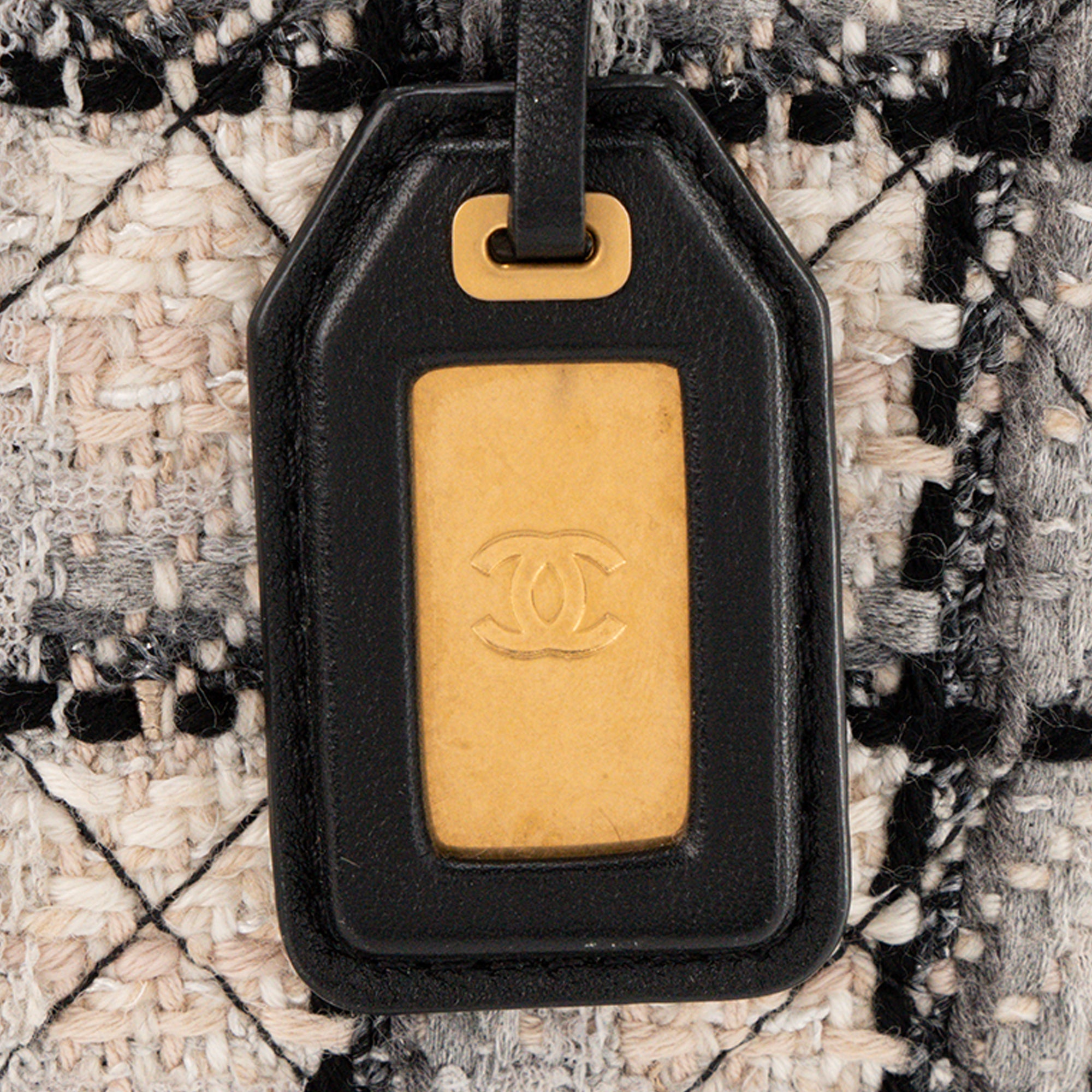CHANEL - Sac à bandoulière School Memory Chanel en tweed beige et gris