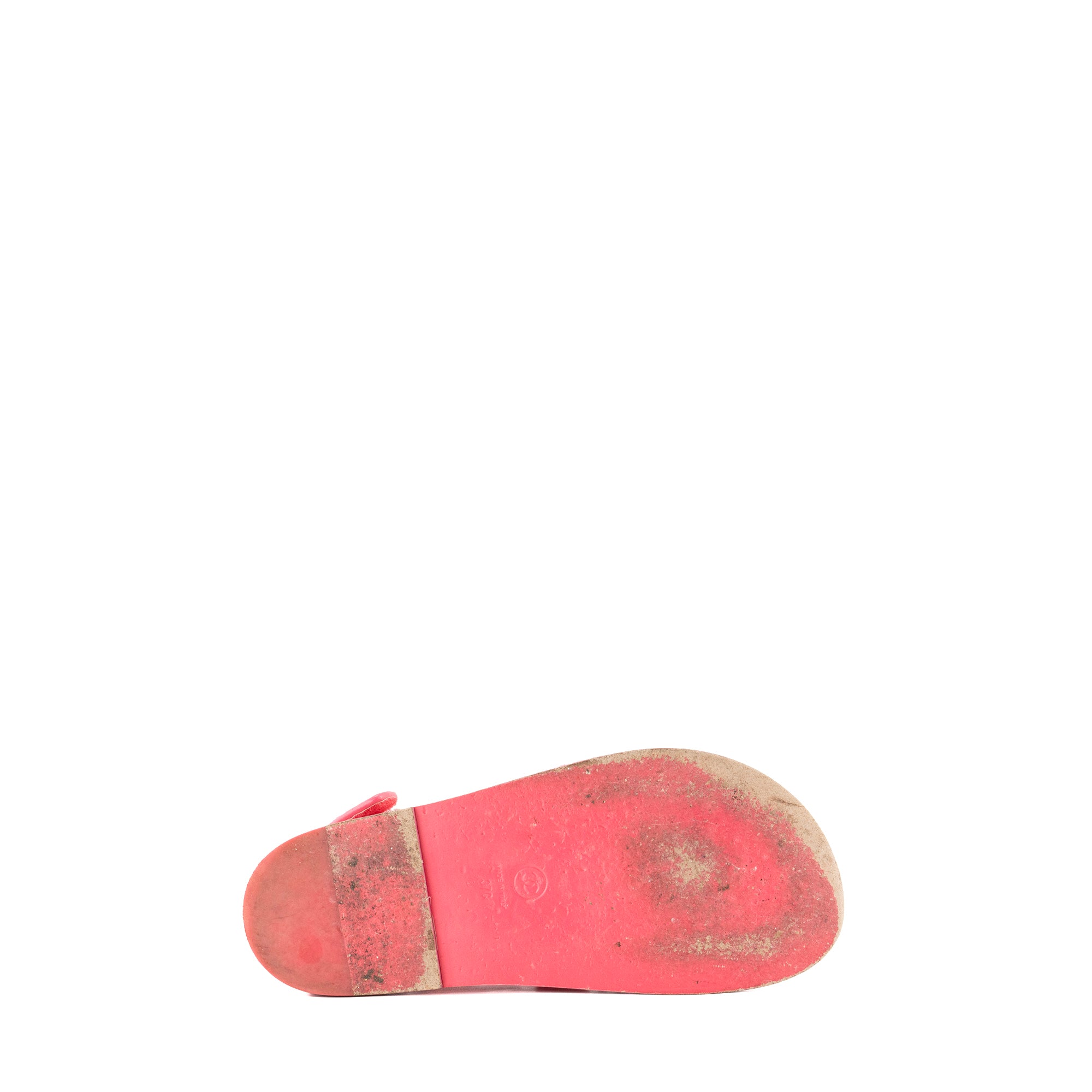 CHANEL - Sandales Dad Shoes Chanel en toile rose (T37)