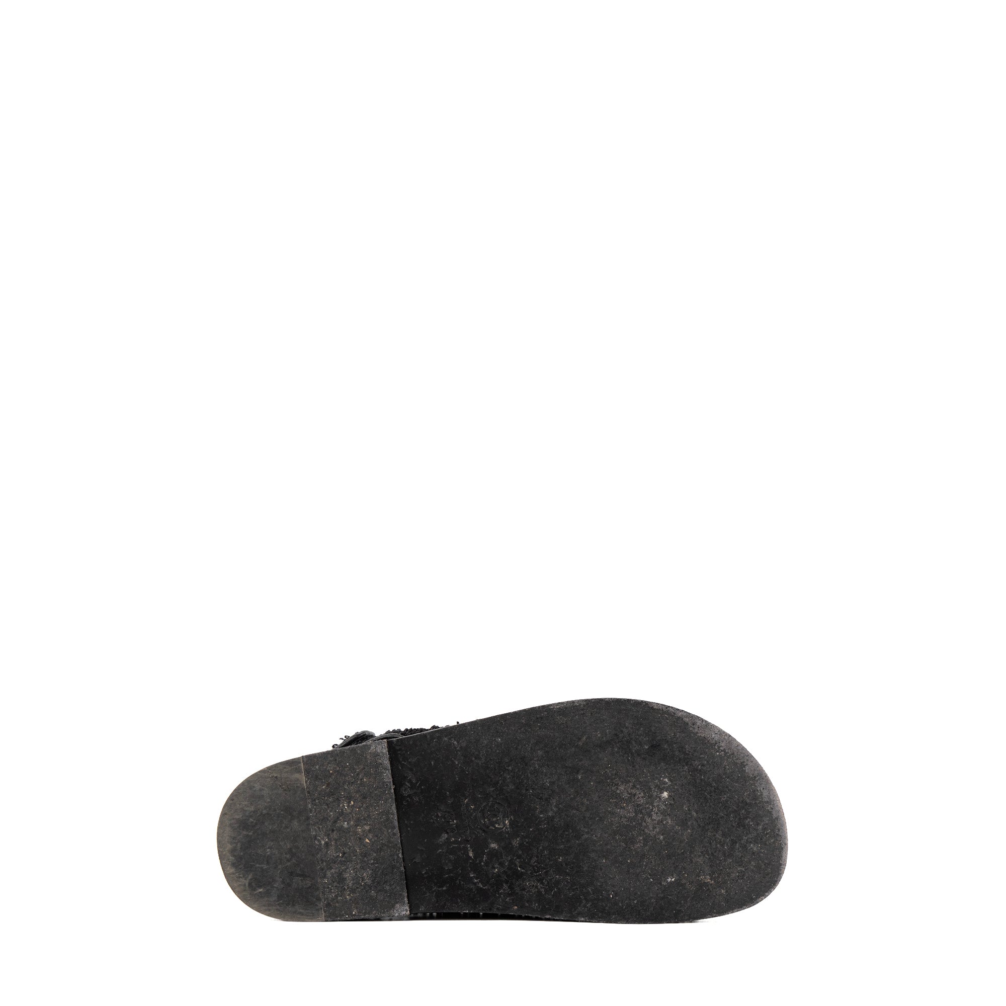 CHANEL - Sandales Dad Shoes Chanel en tweed noir (T37)