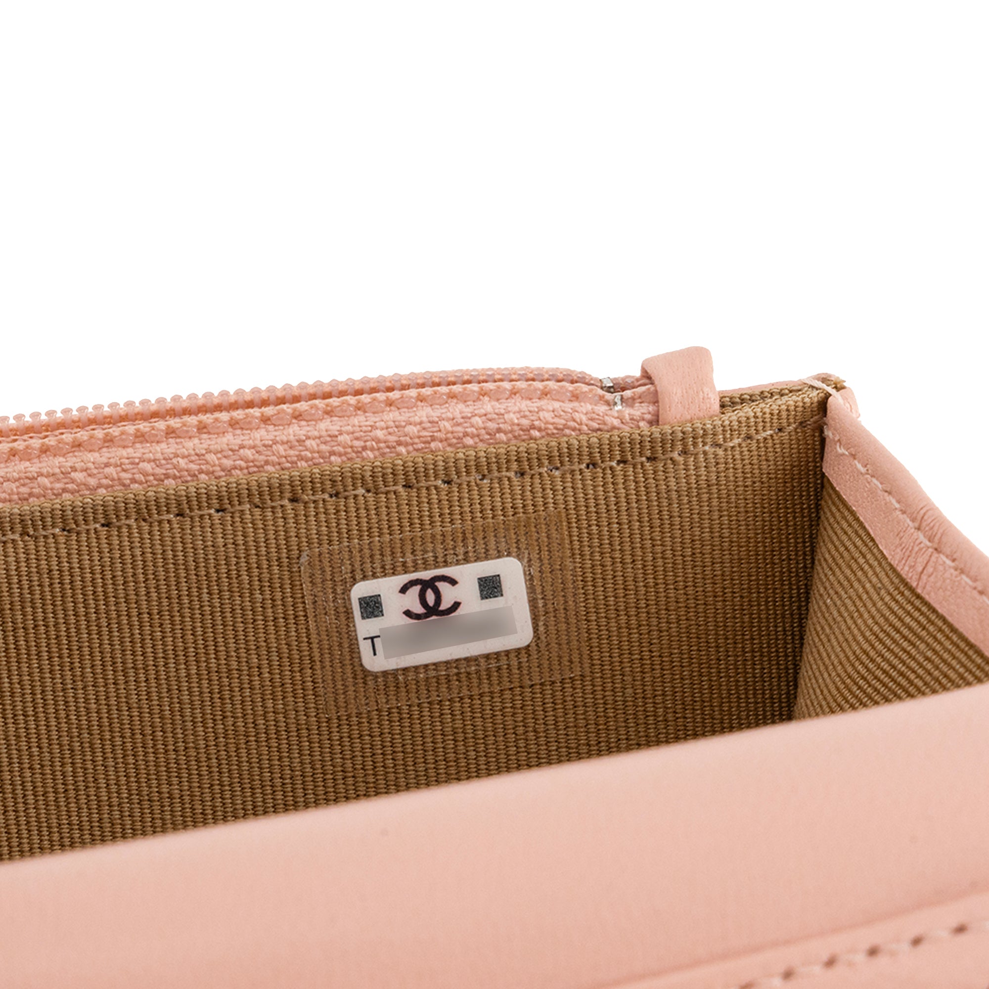 CHANEL - Sac à bandoulière Wallet On Chain Chanel en cuir lisse rose