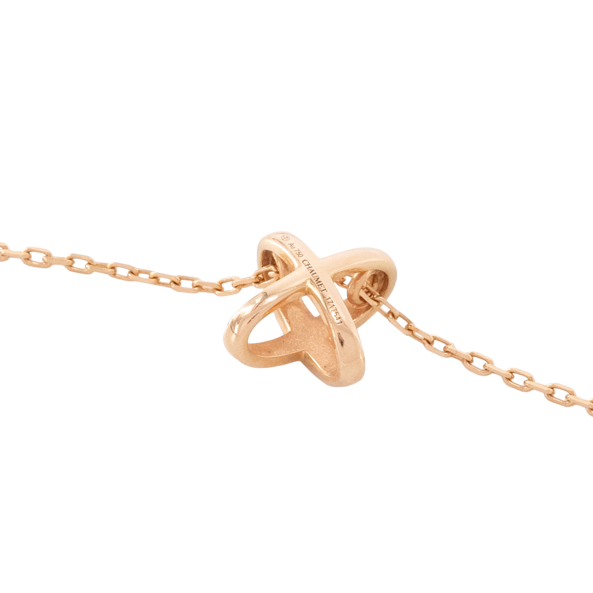 CHAUMET - Pendentif Jeux de Liens Chaumet en or rose