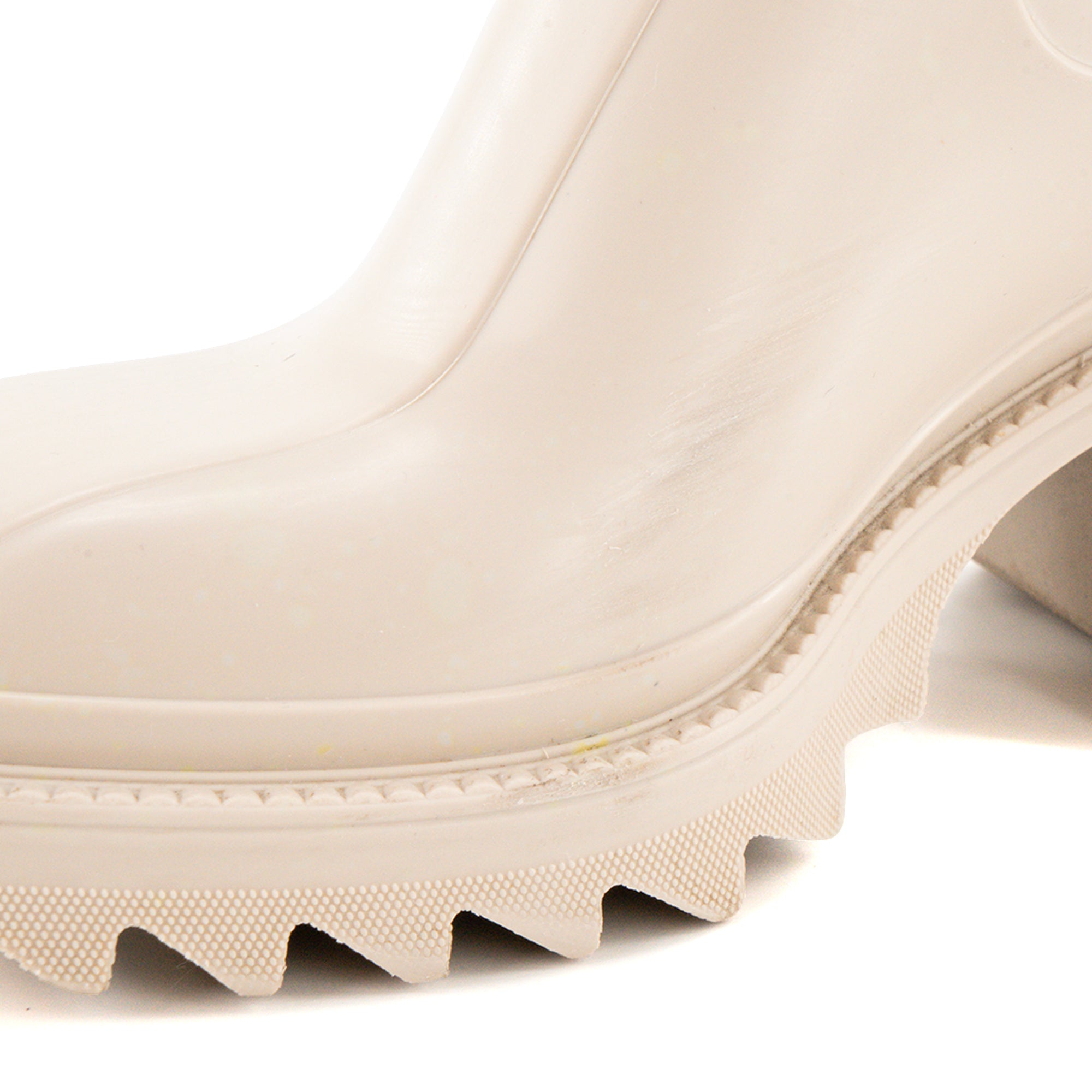 CHLOÉ - Bottines Betty Chloé en caoutchouc beige (T37)