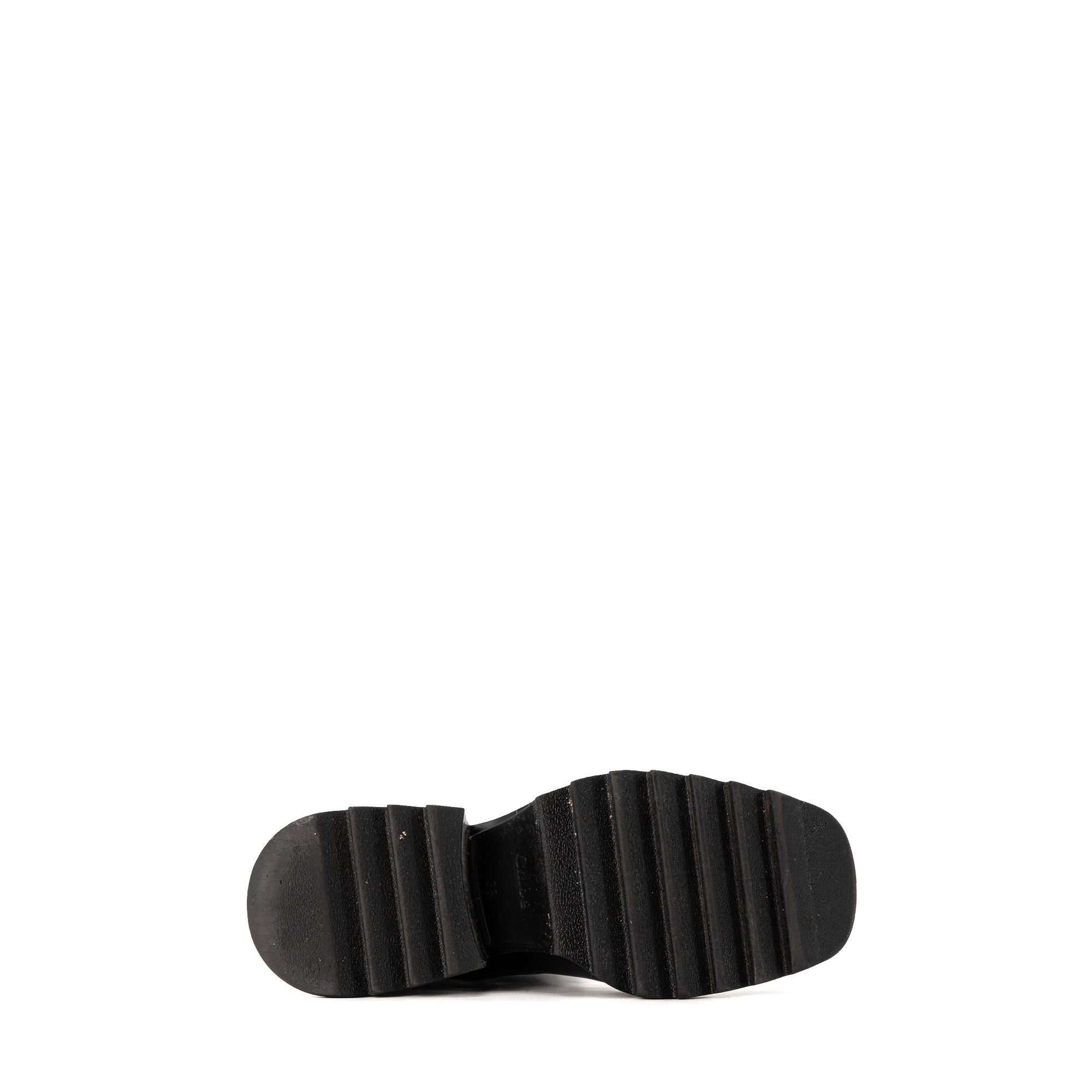 CHLOÉ - Bottines Betty Chloé en caoutchouc noir (T39)