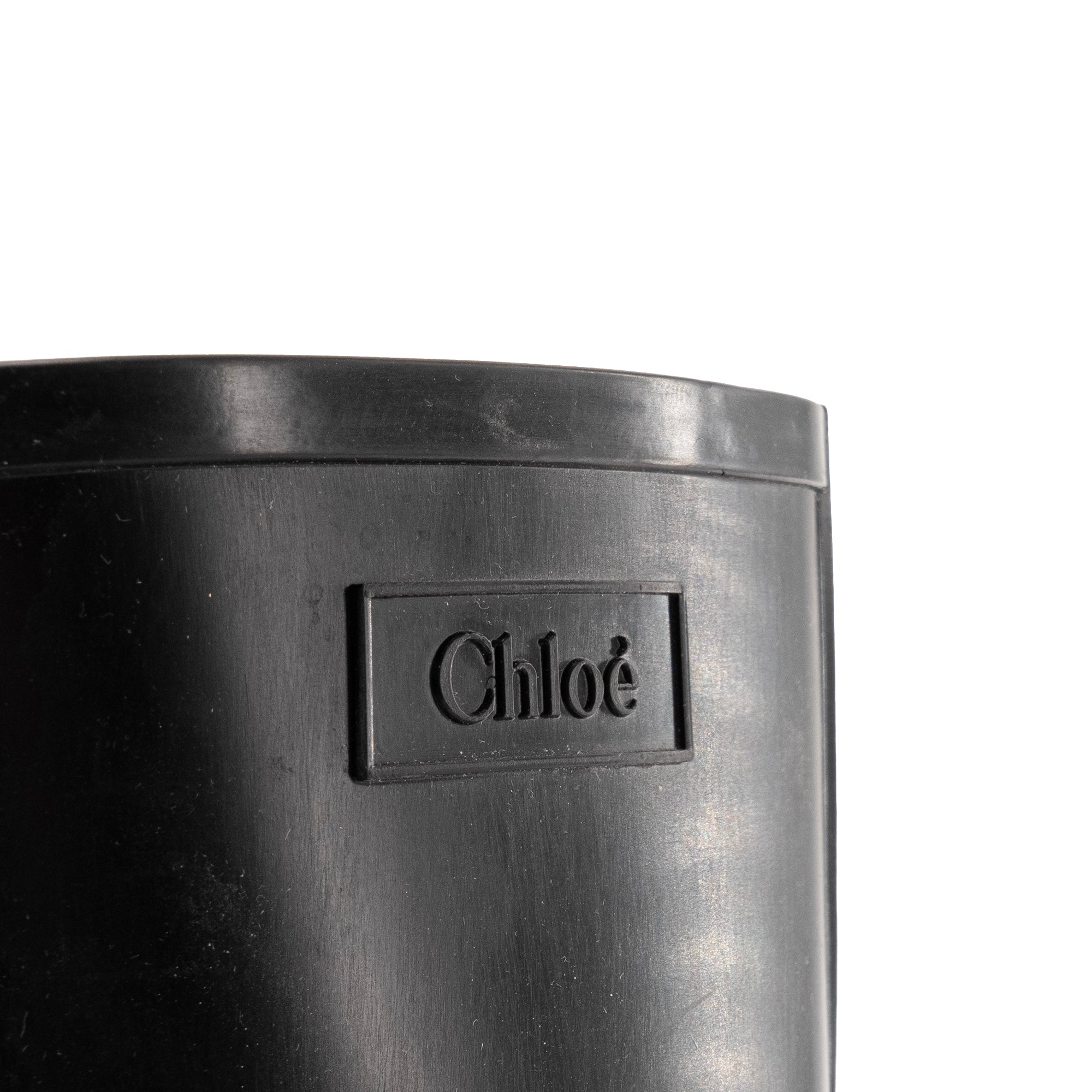 CHLOÉ - Bottines Betty Chloé en caoutchouc noir (T40)