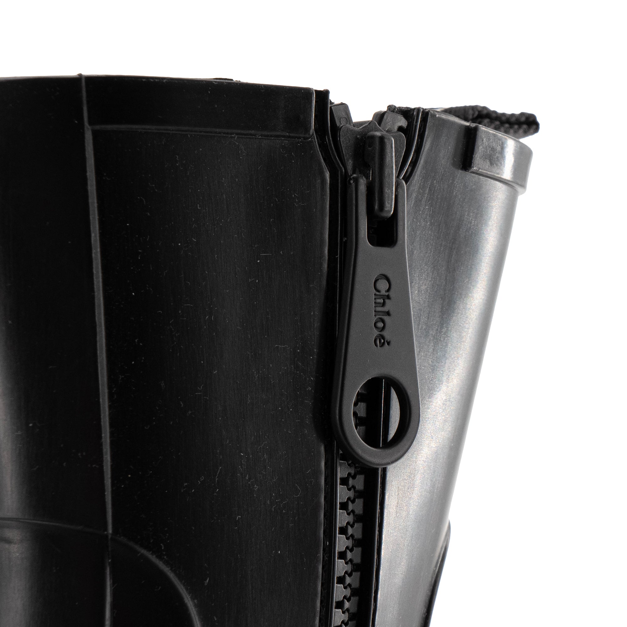 CHLOÉ - Bottines Betty Chloé en caoutchouc noir (T40)