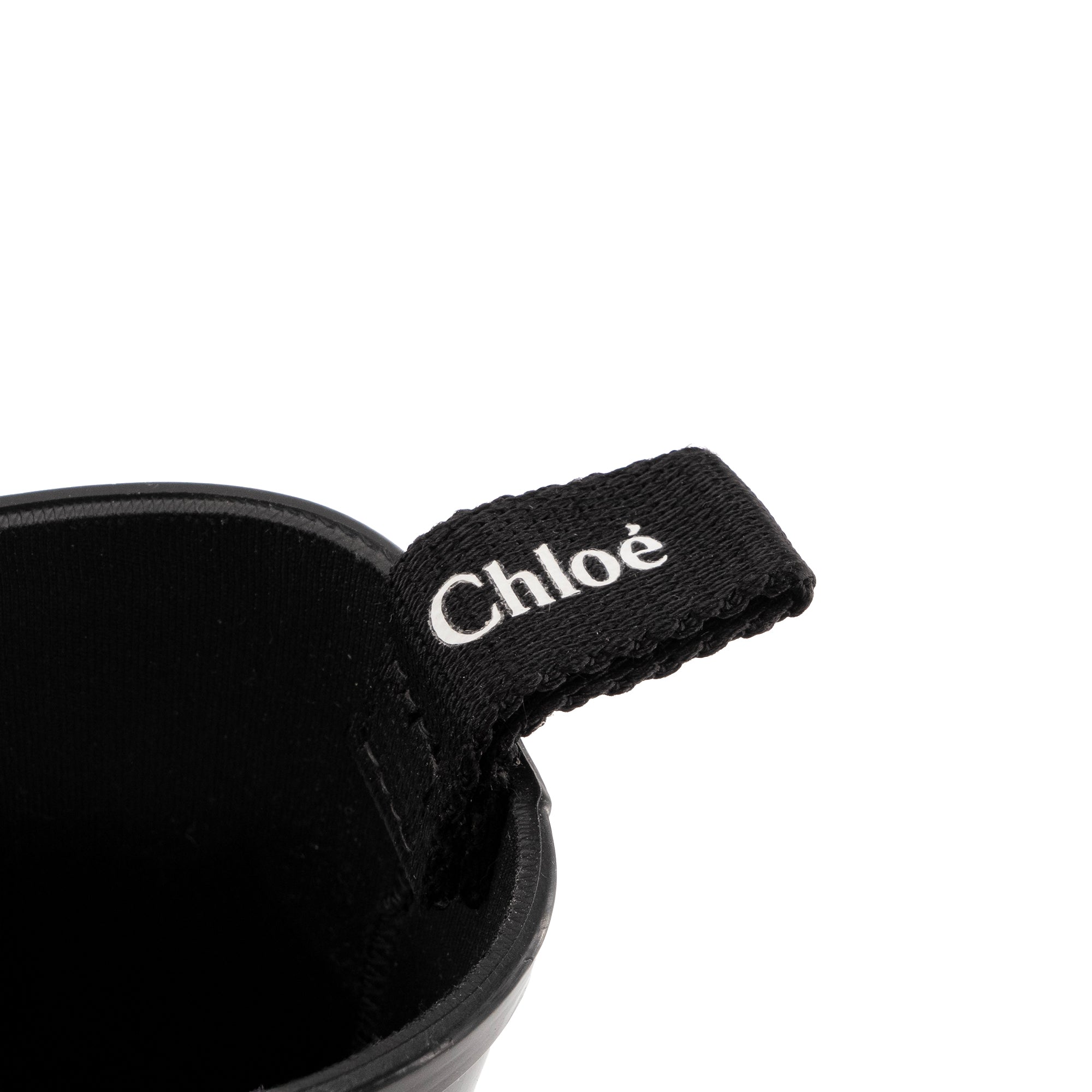 CHLOÉ - Bottines Betty Chloé en caoutchouc noir (T40)