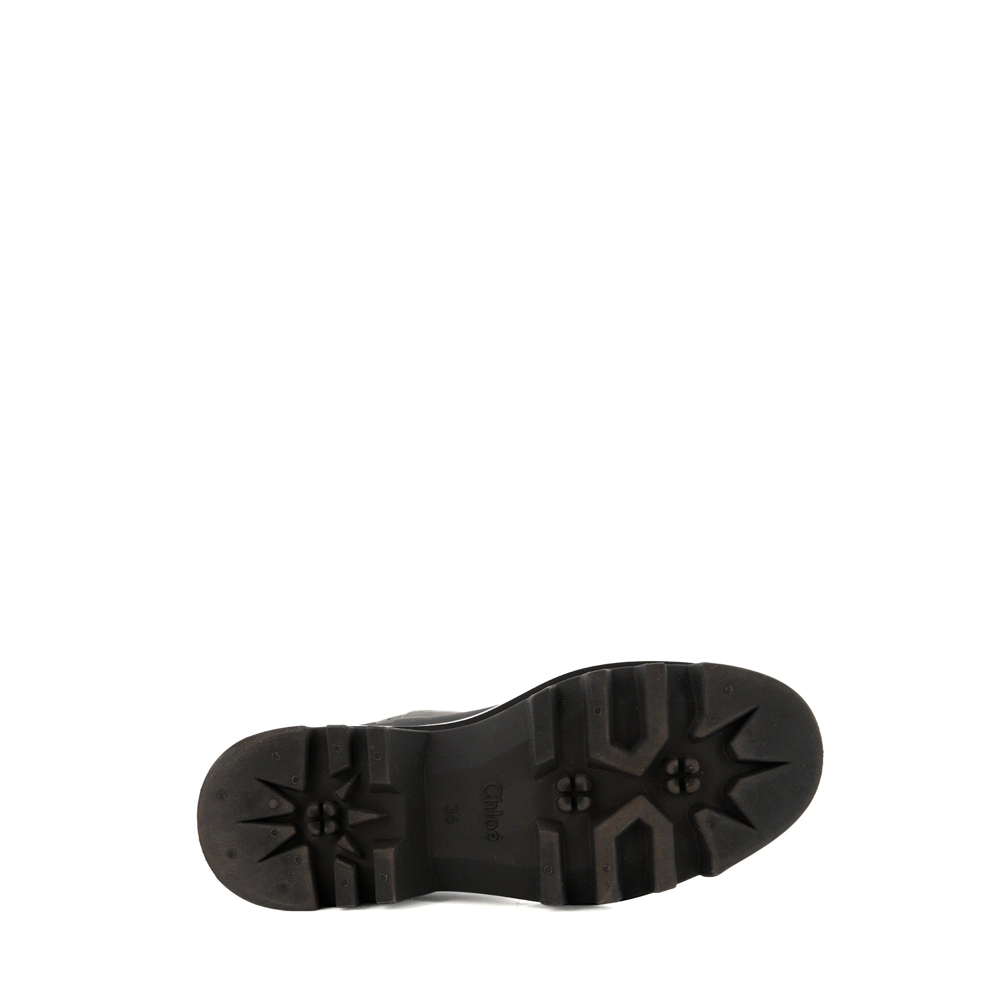 CHLOÉ - C Chloé ankle boots in crocodile-embossed leather (T38.5)