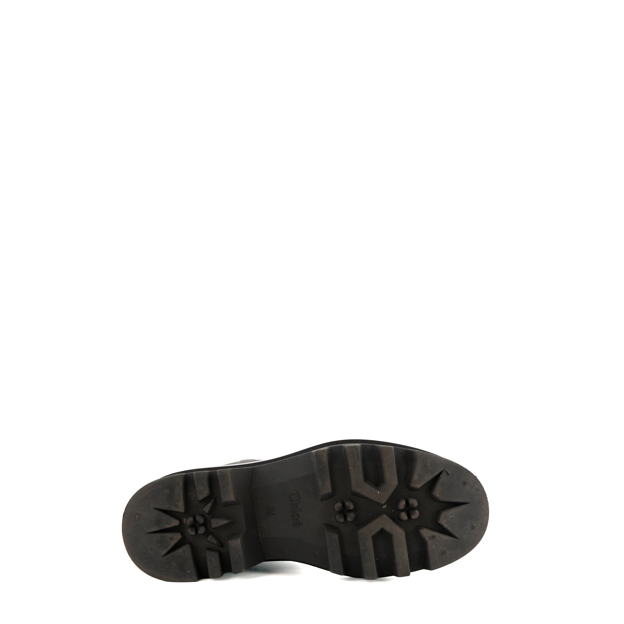 CHLOÉ - C Chloé ankle boots in crocodile-embossed leather (T38.5)