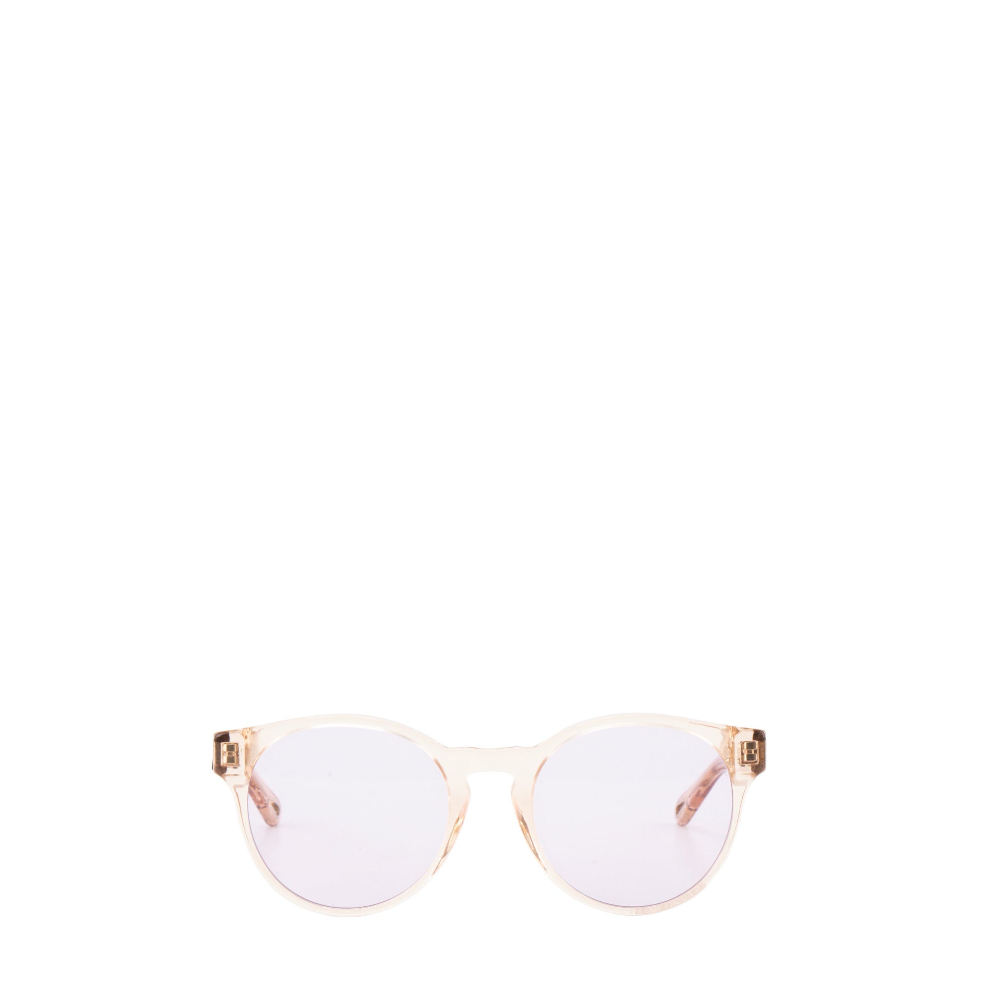 CHLOÉ - Lunettes de soleil Chloé en acétate rose pâle et métal doré