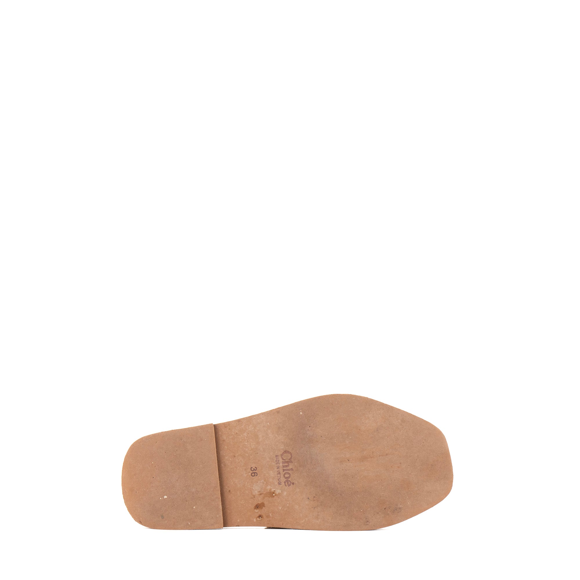 CHLOÉ - Mules Woody Chloé en toile beige (T36)