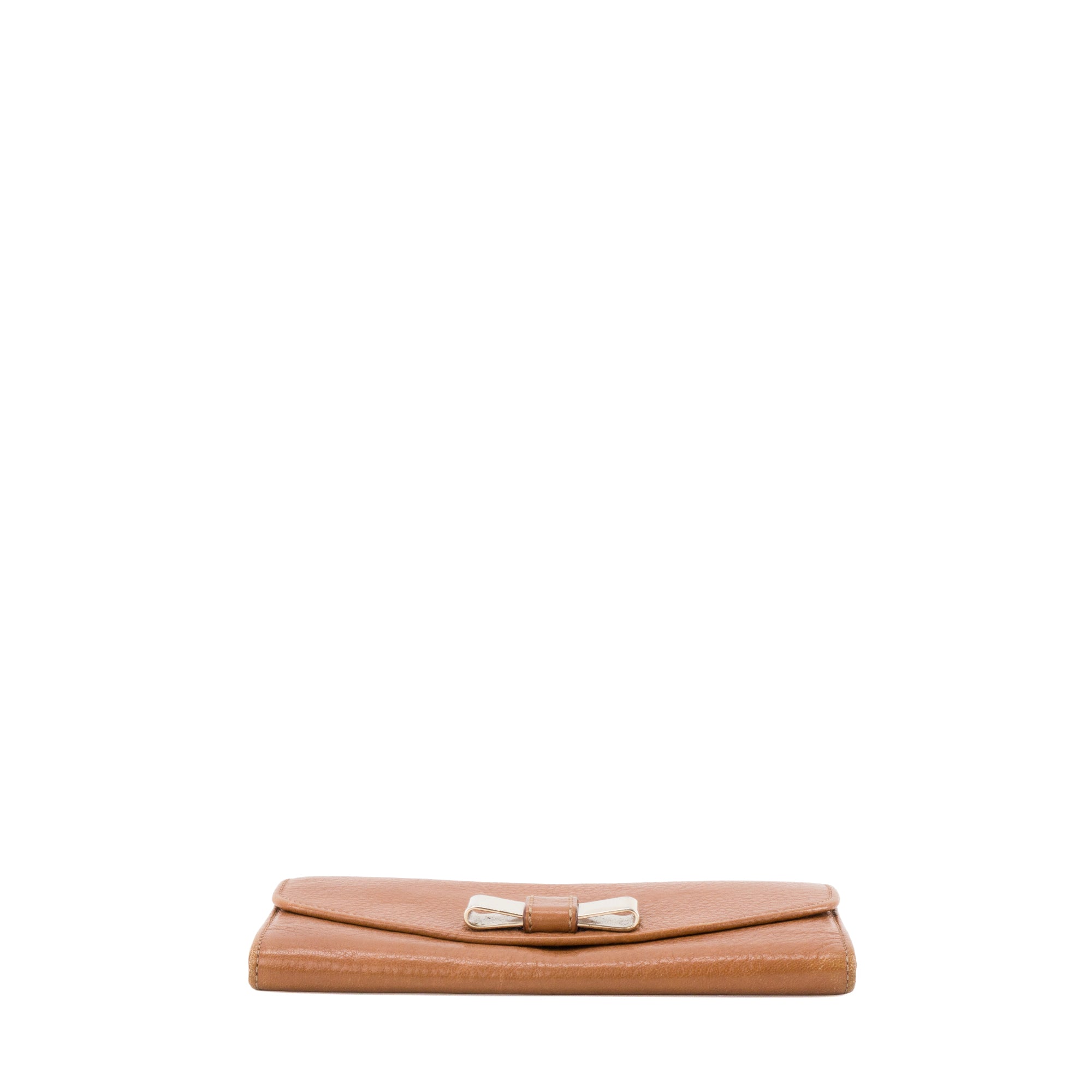 CHLOÉ - Portefeuille Lily Continental Chloé en cuir grainé marron