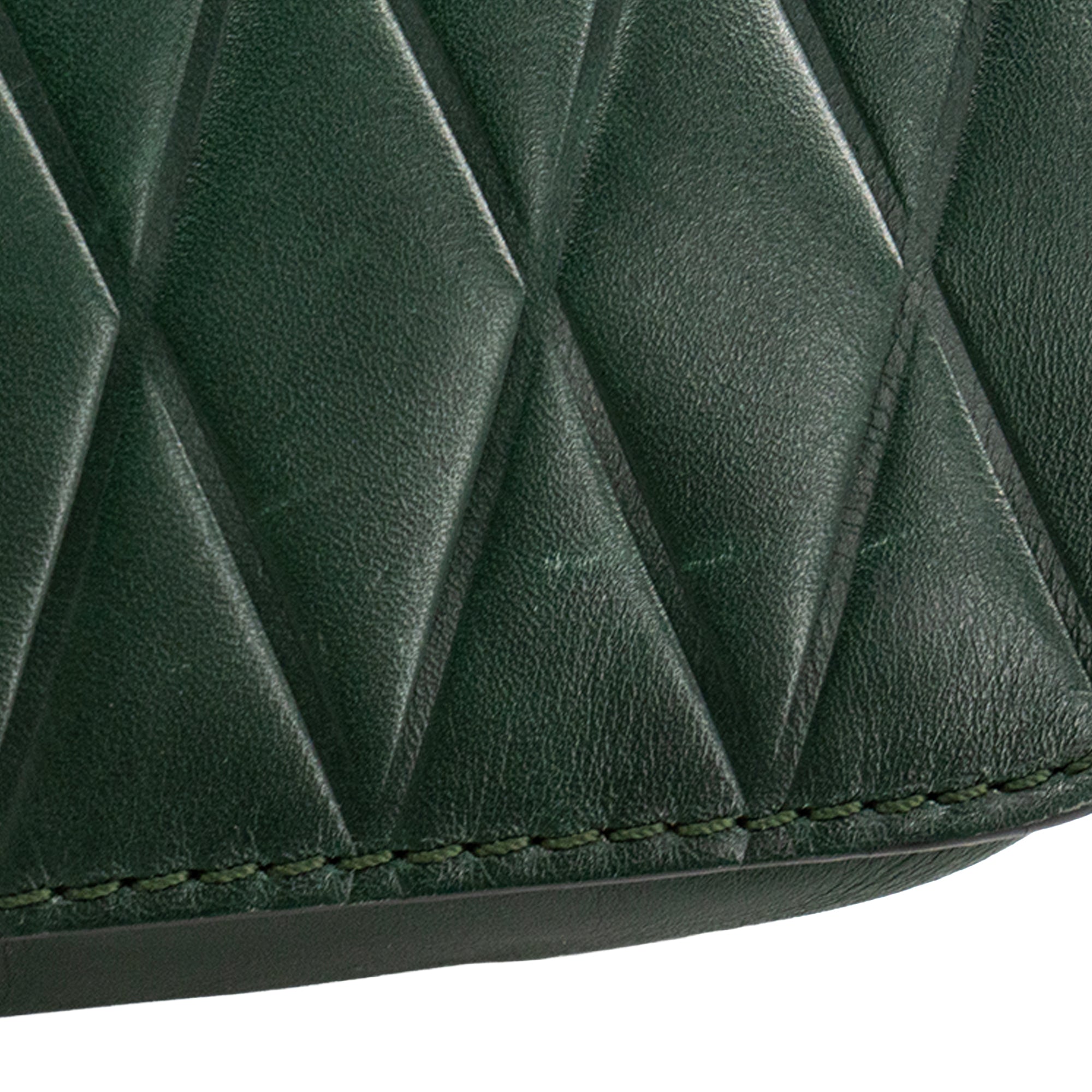 CHLOÉ - Sac à bandoulière Elsie Chloé en cuir lisse vert vintage
