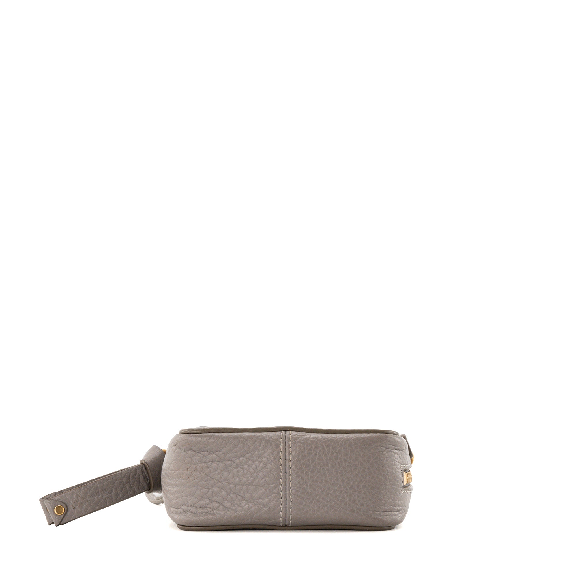 CHLOÉ - Sac à bandoulière Marcie mini Chloé en cuir grainé gris