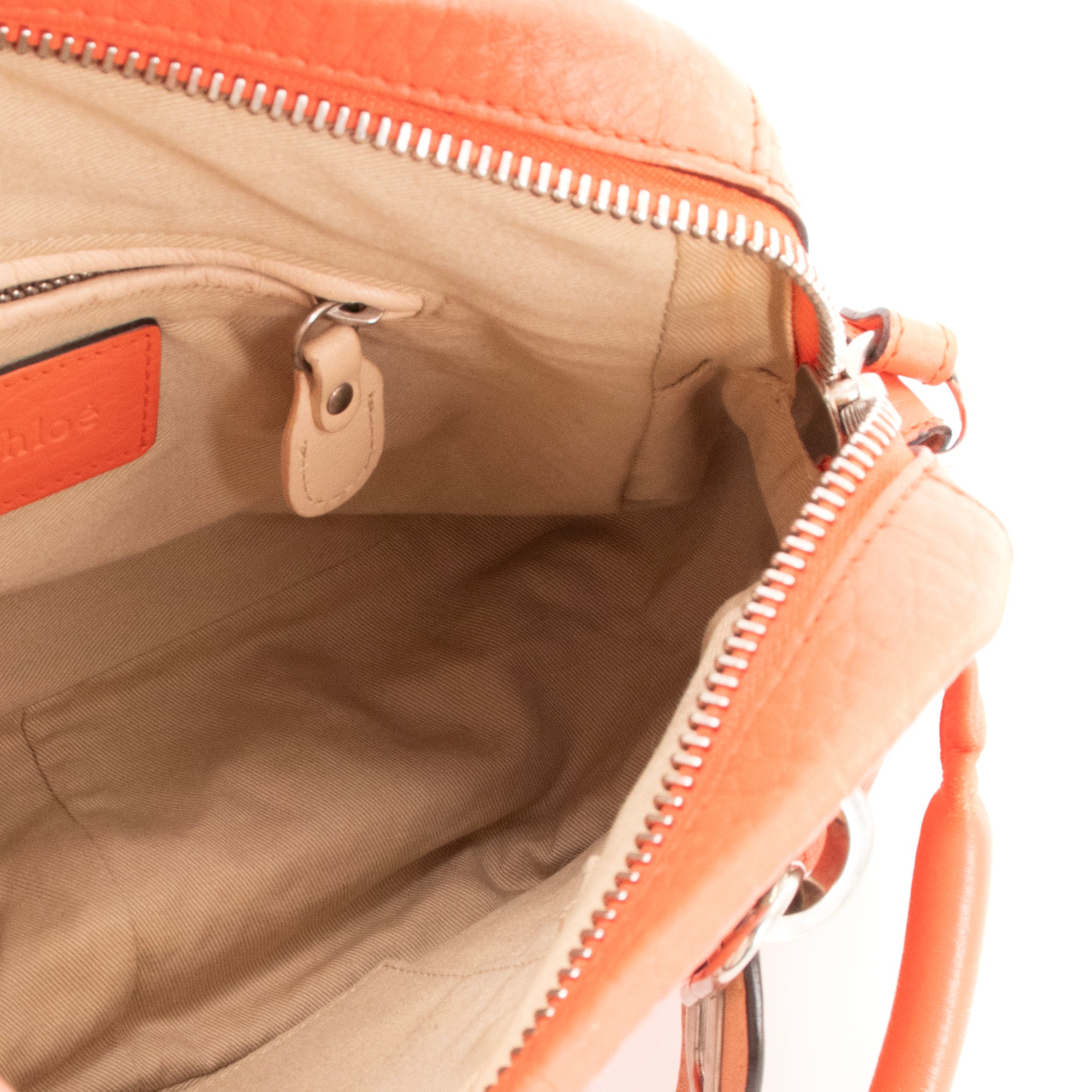 CHLOÉ - Sac à bandoulière Paraty small Chloé en cuir corail