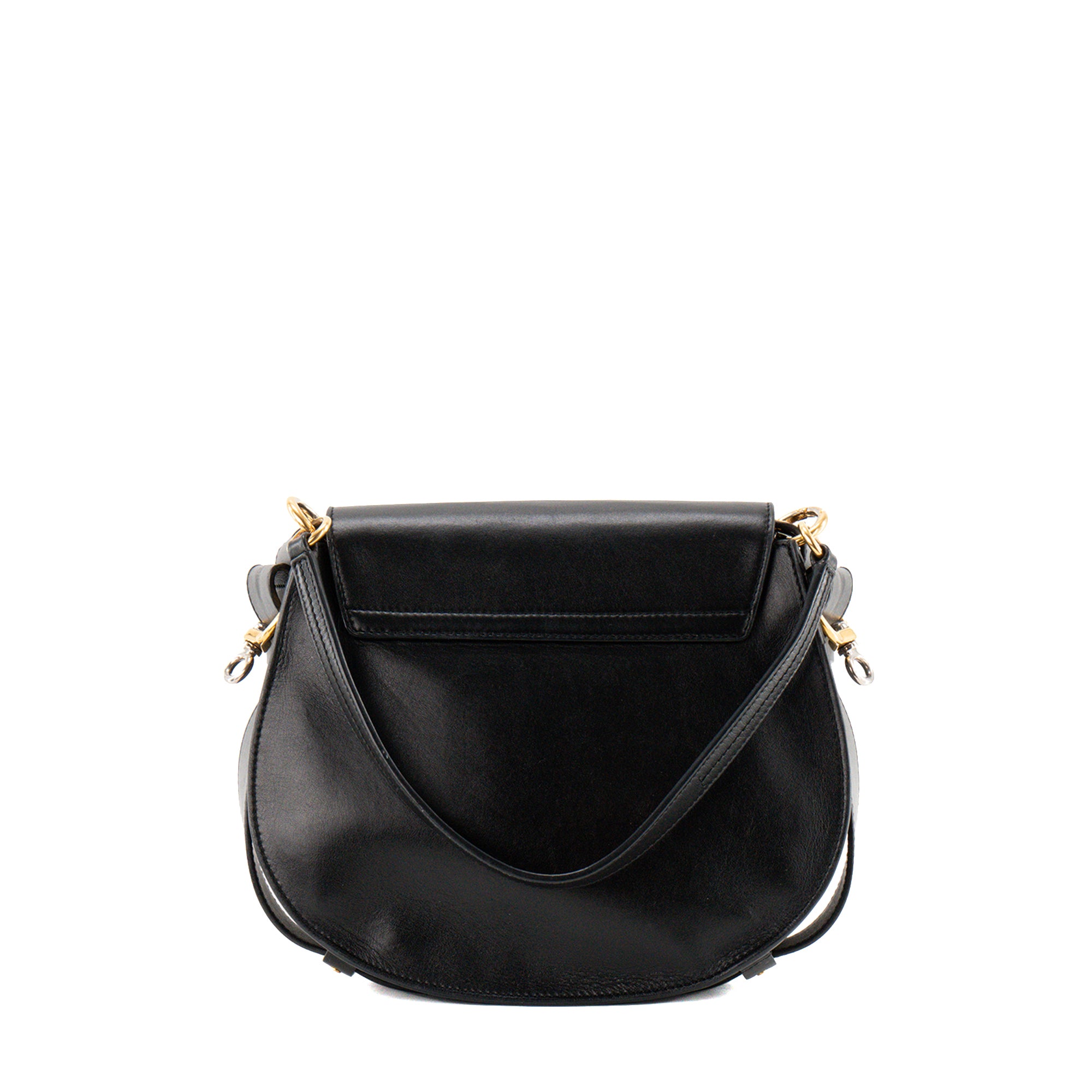 CHLOÉ - Sac à bandoulière Tess Chloé en cuir lisse noir