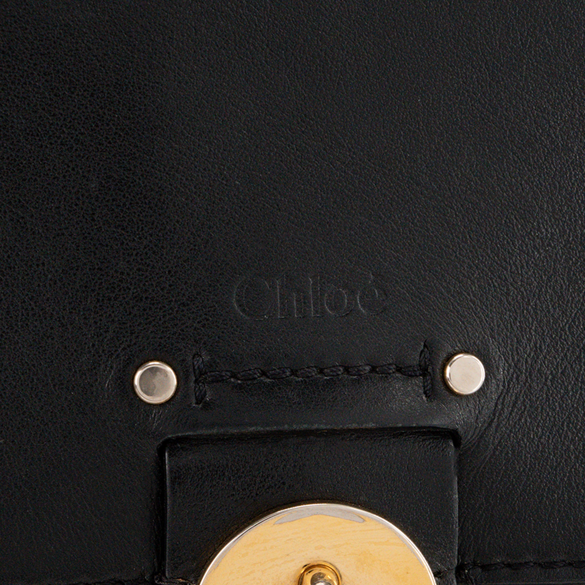 CHLOÉ - Sac à bandoulière Tess Chloé en cuir lisse noir