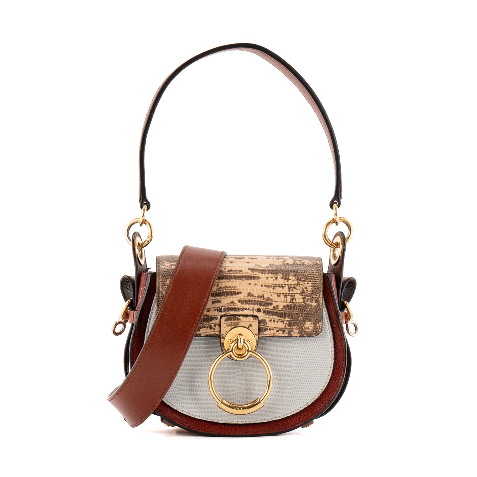 CHLOÉ - Sac à bandoulière Tess Chloé en cuir multicolore