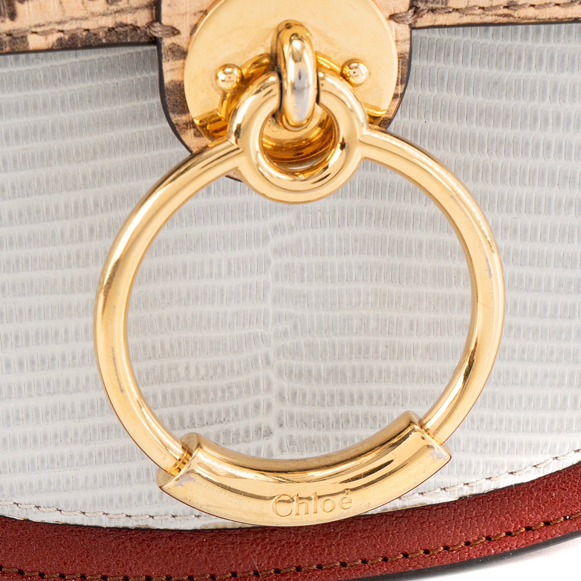 CHLOÉ - Sac à bandoulière Tess Chloé en cuir multicolore