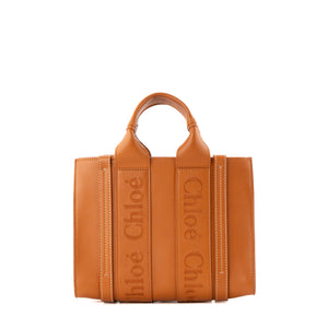 CHLOÉ - Sac à bandoulière Woody Small Chloé en cuir lisse camel