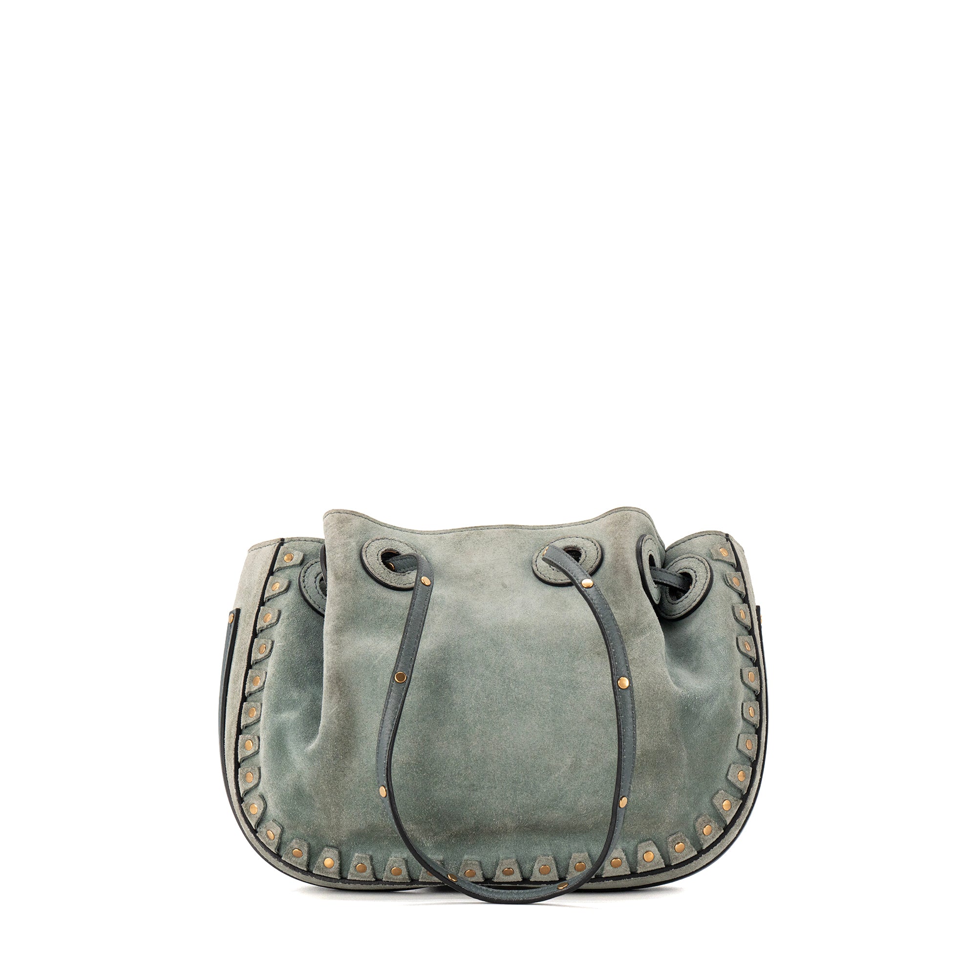 CHLOÉ - Sac à épaule Inez Chloé en Suède vert d’eau