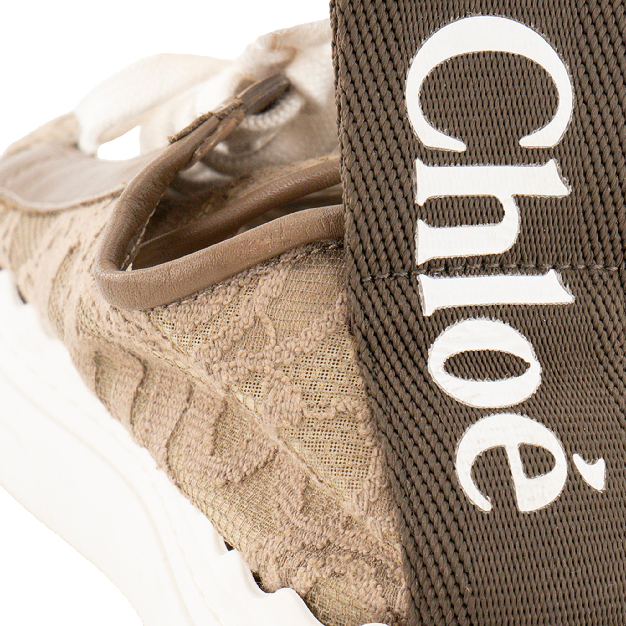CHLOÉ - Sneakers Lauren Chloé en toile beige (T37)