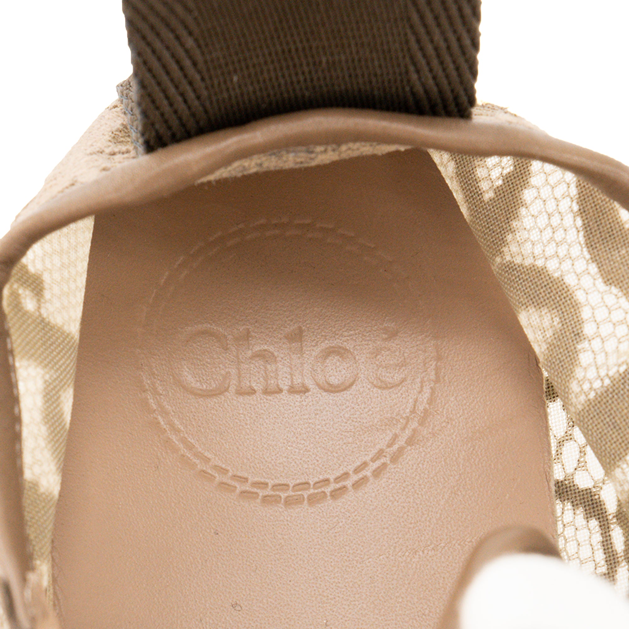 CHLOÉ - Sneakers Lauren Chloé en toile beige (T37)
