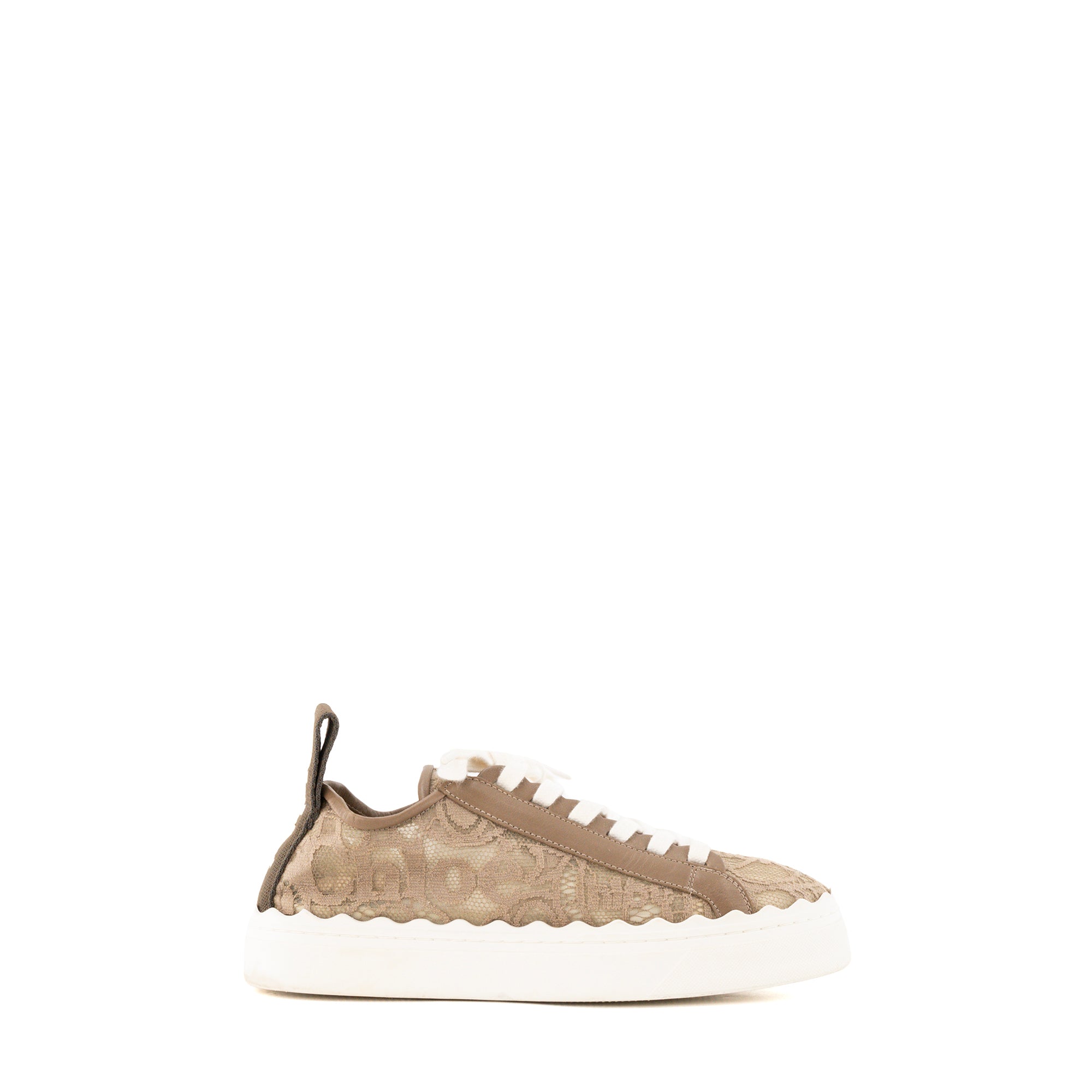 CHLOÉ - Sneakers Lauren Chloé en toile beige (T37)