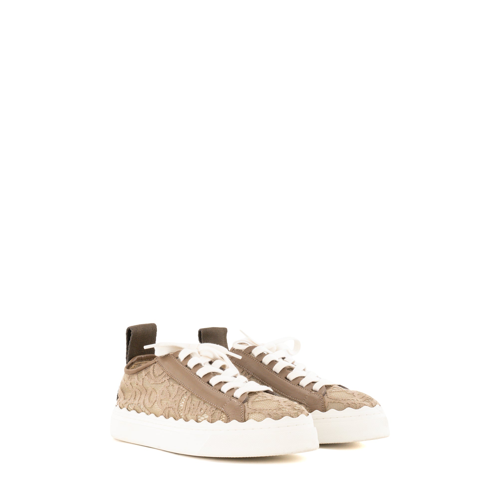 CHLOÉ - Sneakers Lauren Chloé en toile beige (T37)