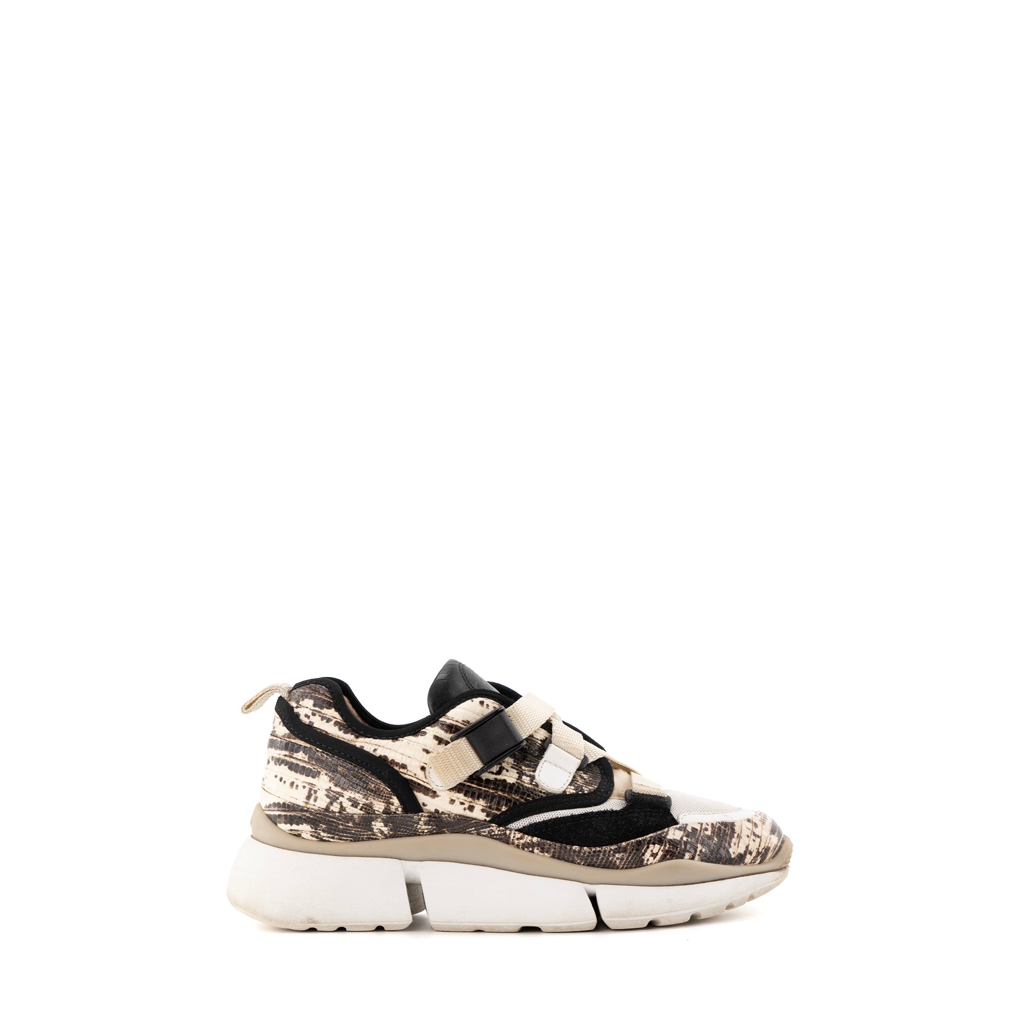 CHLOÉ - Sneakers Sonnie Chloé en cuir motif python (T36)