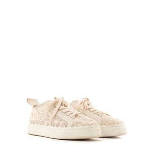 CHLOÉ - Lauren Chloé sneakers in white lace (T40)