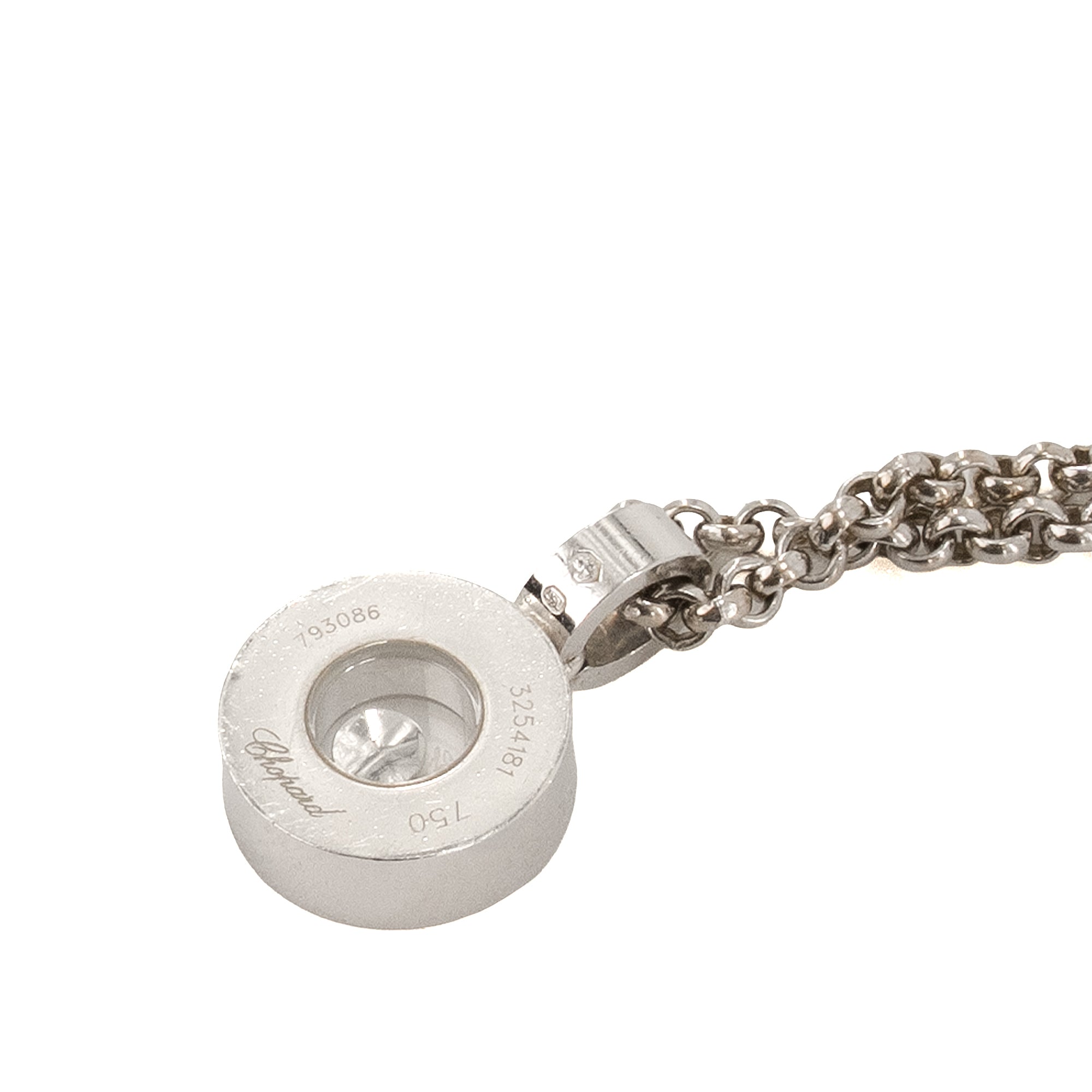 CHOPARD - Pendentif Happy Diamonds Chopard en or gris