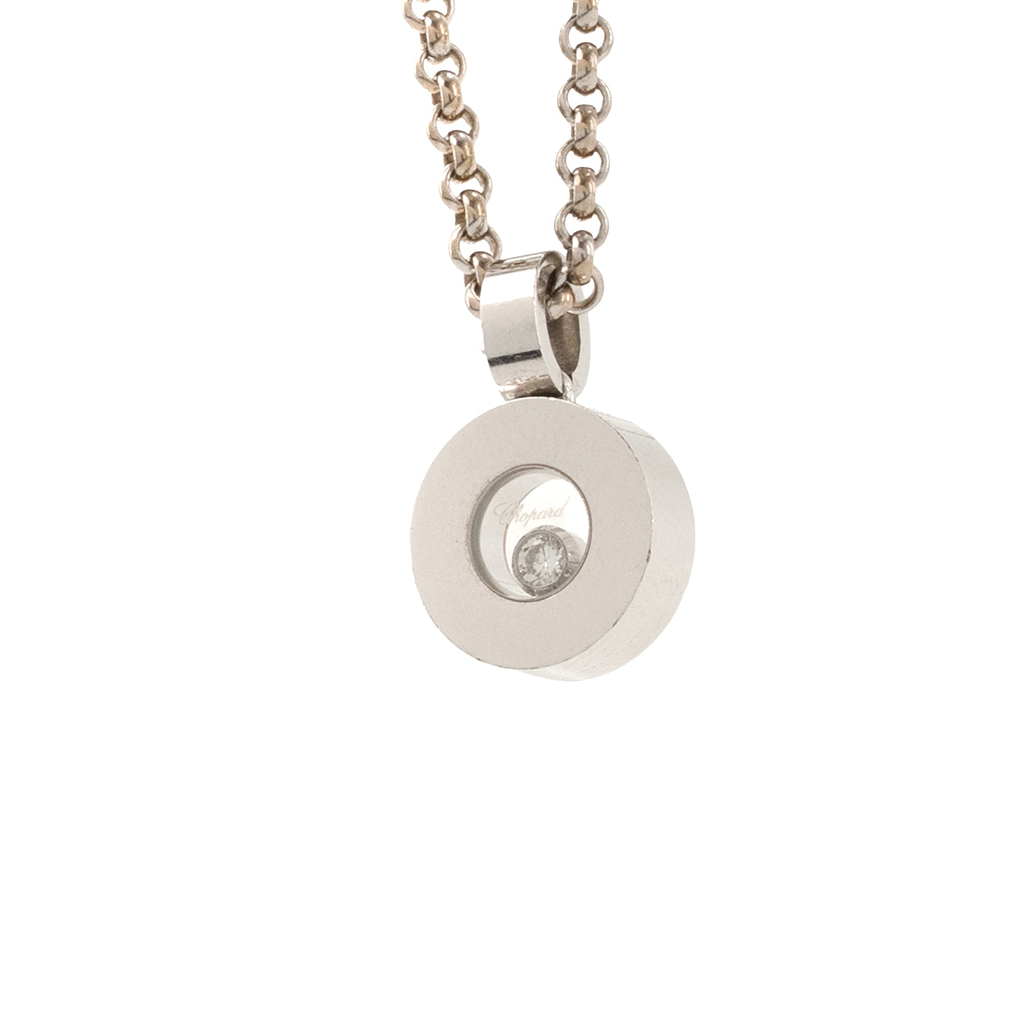 CHOPARD - Pendentif Happy Diamonds Chopard en or gris